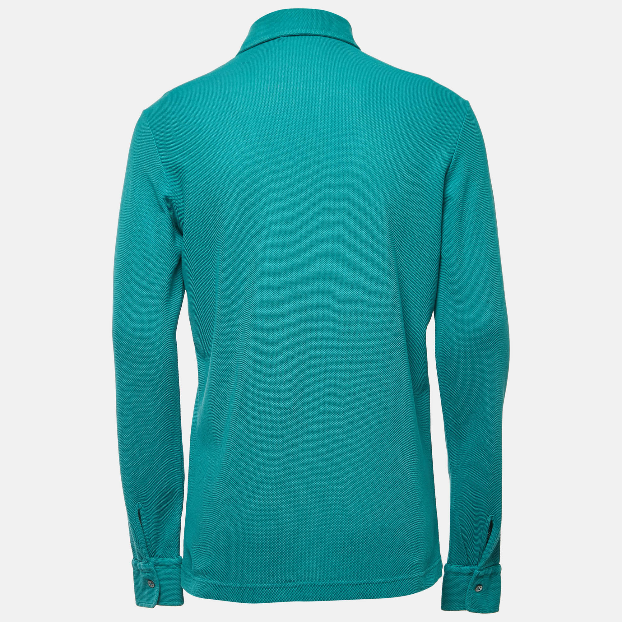 

Loro Piana Blue Cotton Long Sleeve Polo T-Shirt