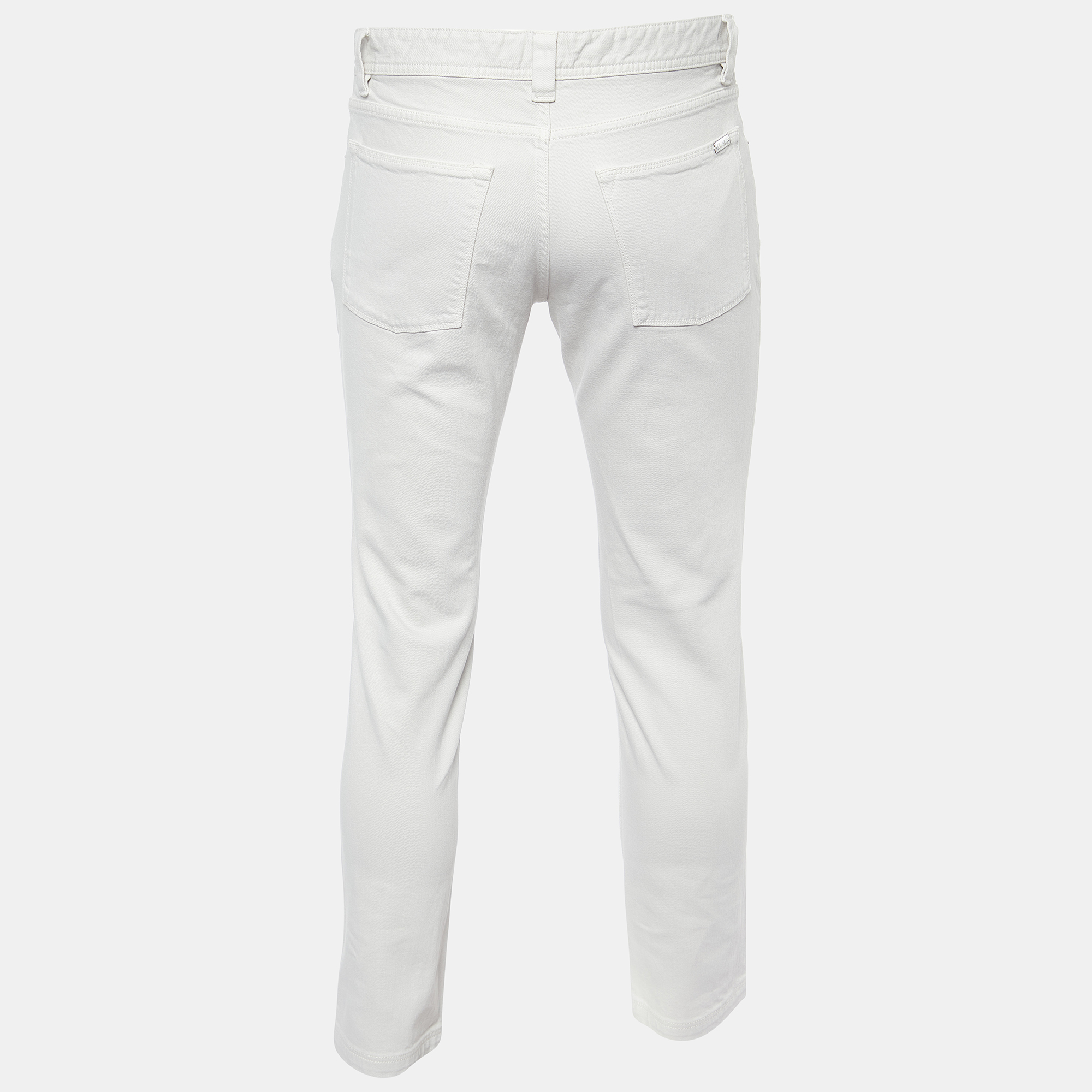 

Loro Piana Light Beige Cotton Slim Fit Trousers