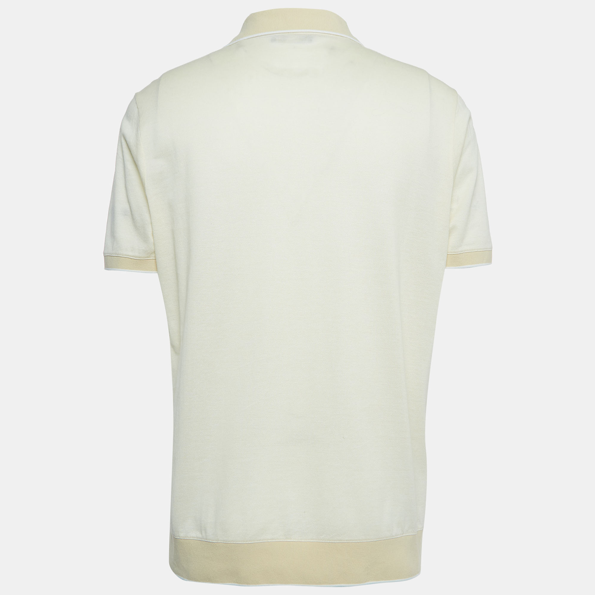 

Loro Piana Light Yellow Cotton Polo T-Shirt