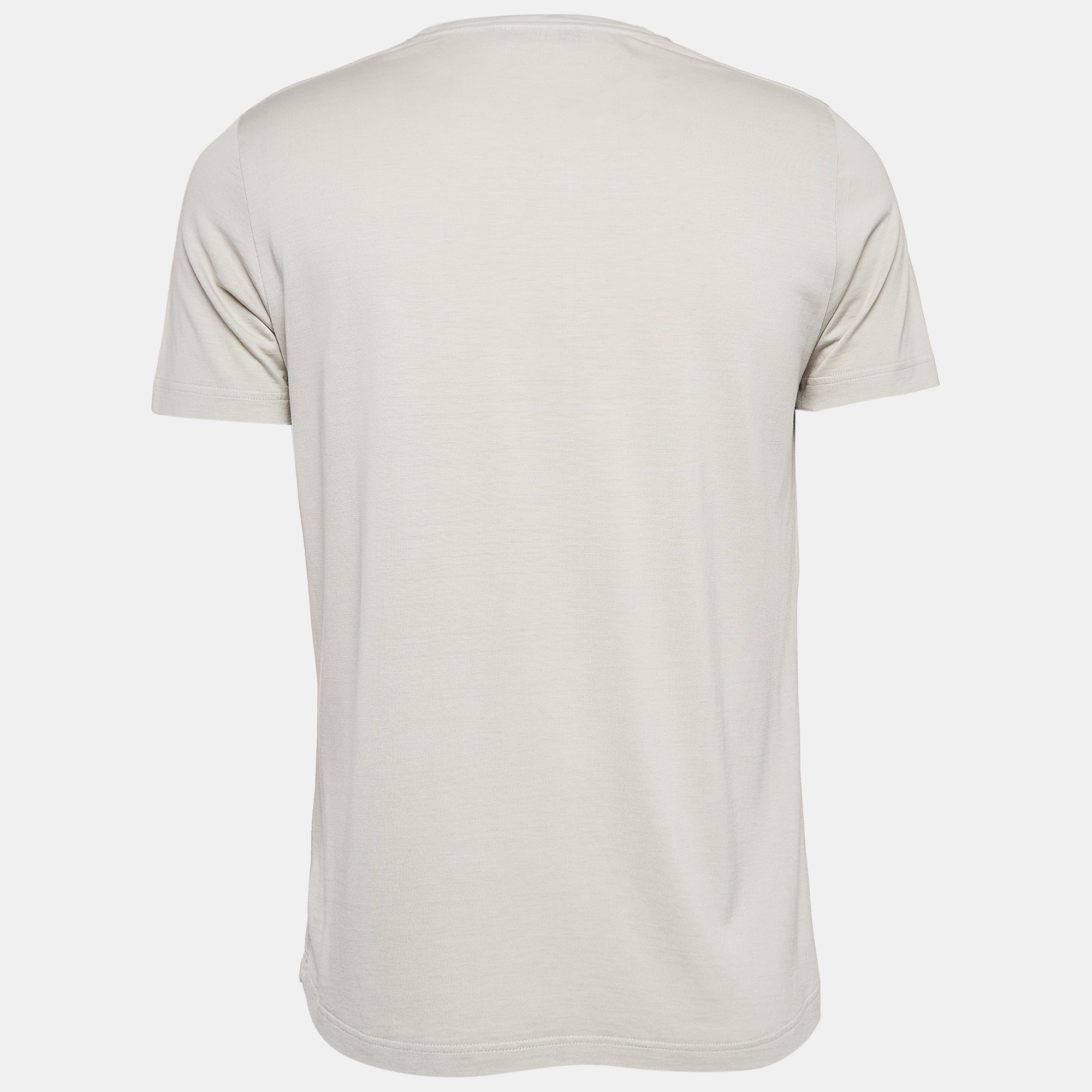 

Loro Piana Grey Cotton Blend Crew Neck T-Shirt