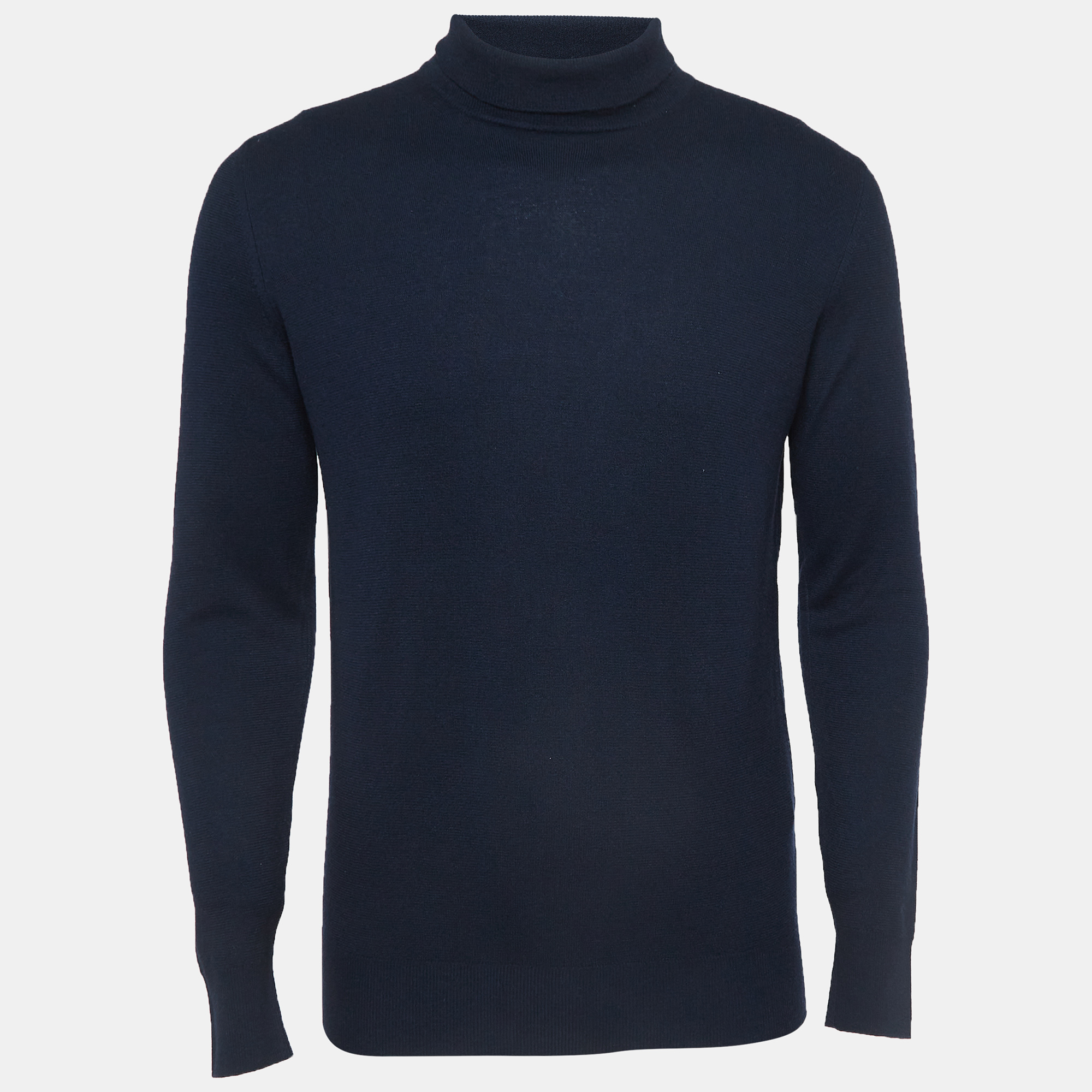 Navy Blue Baby Cashmere Turtle Neck Sweater