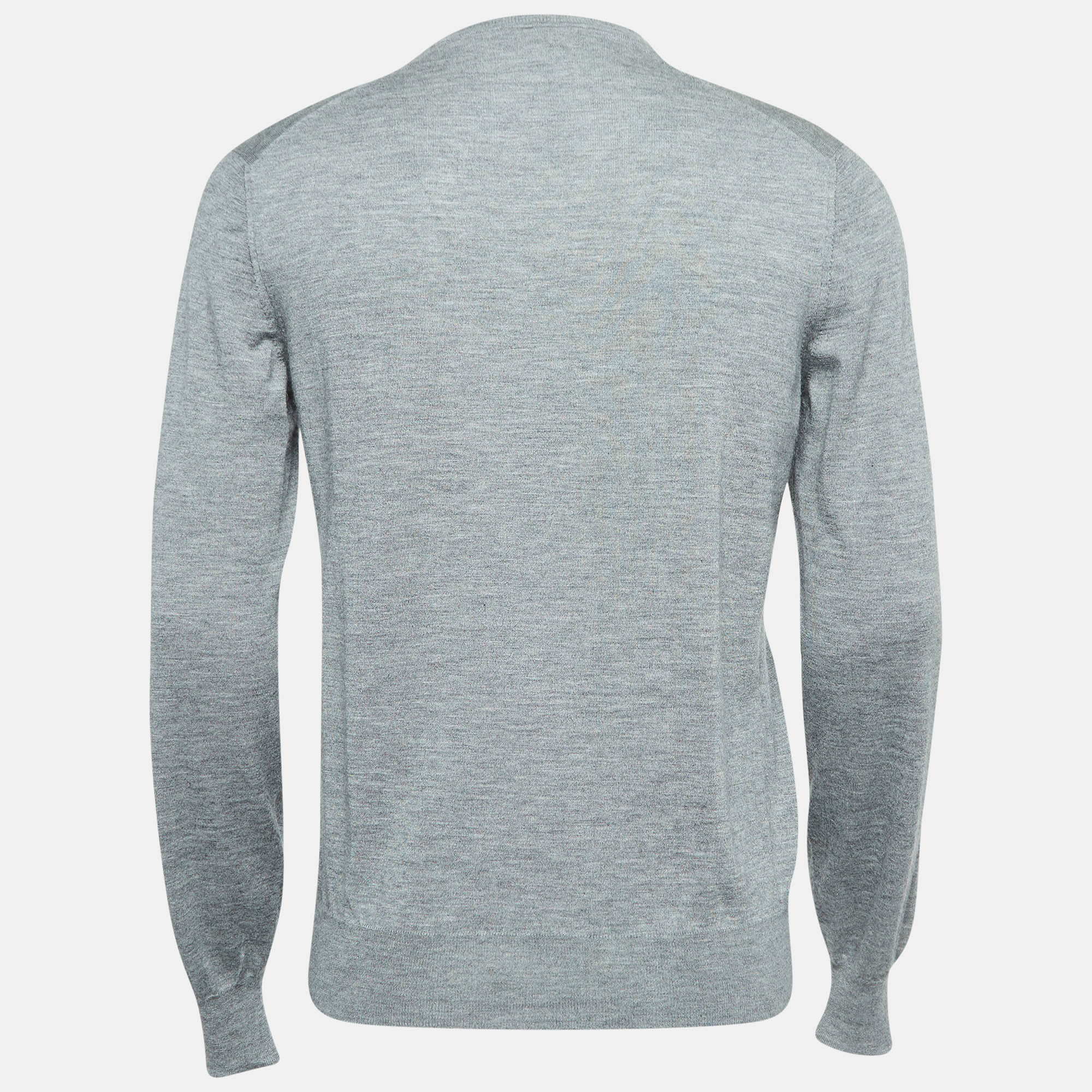 

Loro Piana Grey Cashmere V-Neck Sweater