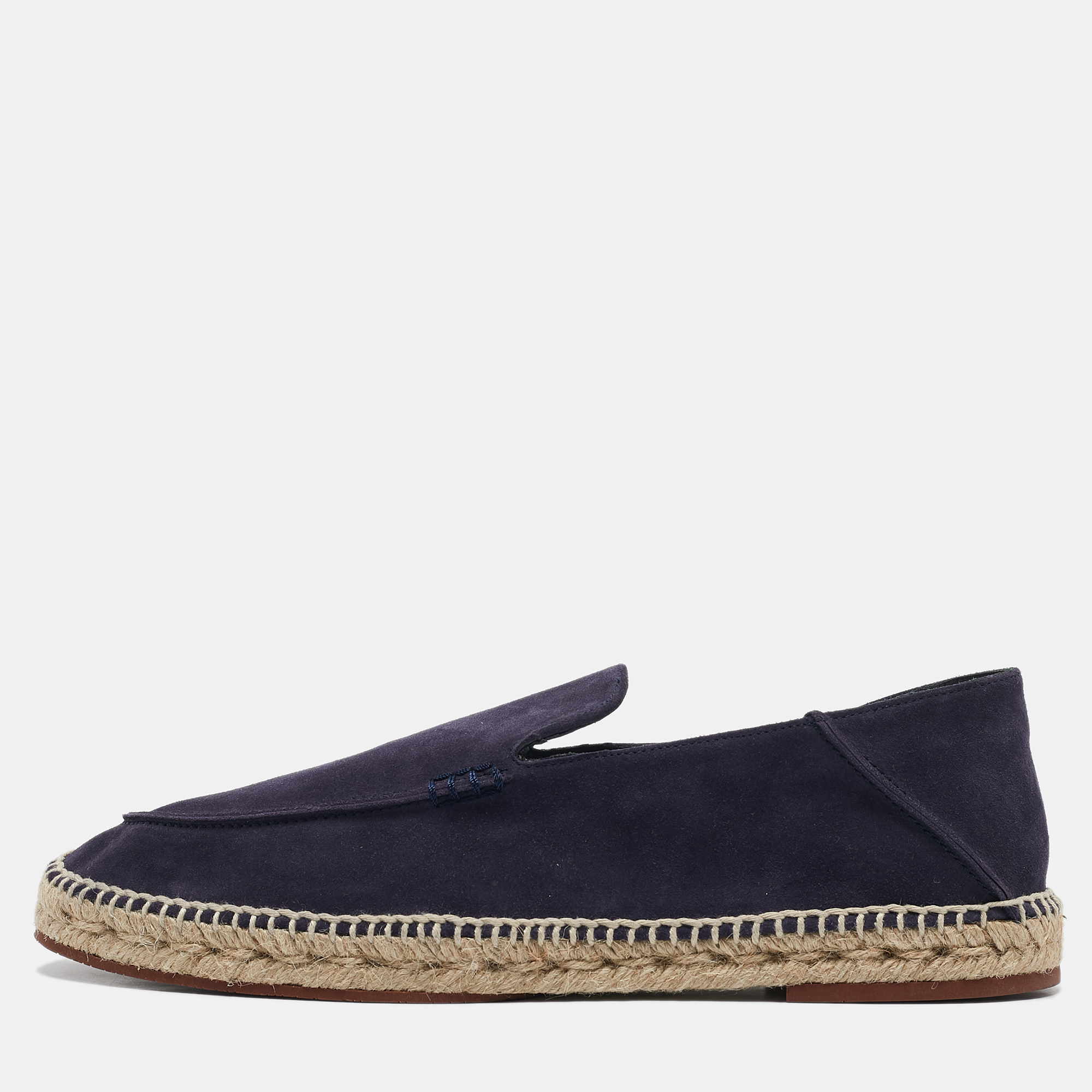 

Loro Piana Dark Purple Suede Seaside Walk Espadrilles Size