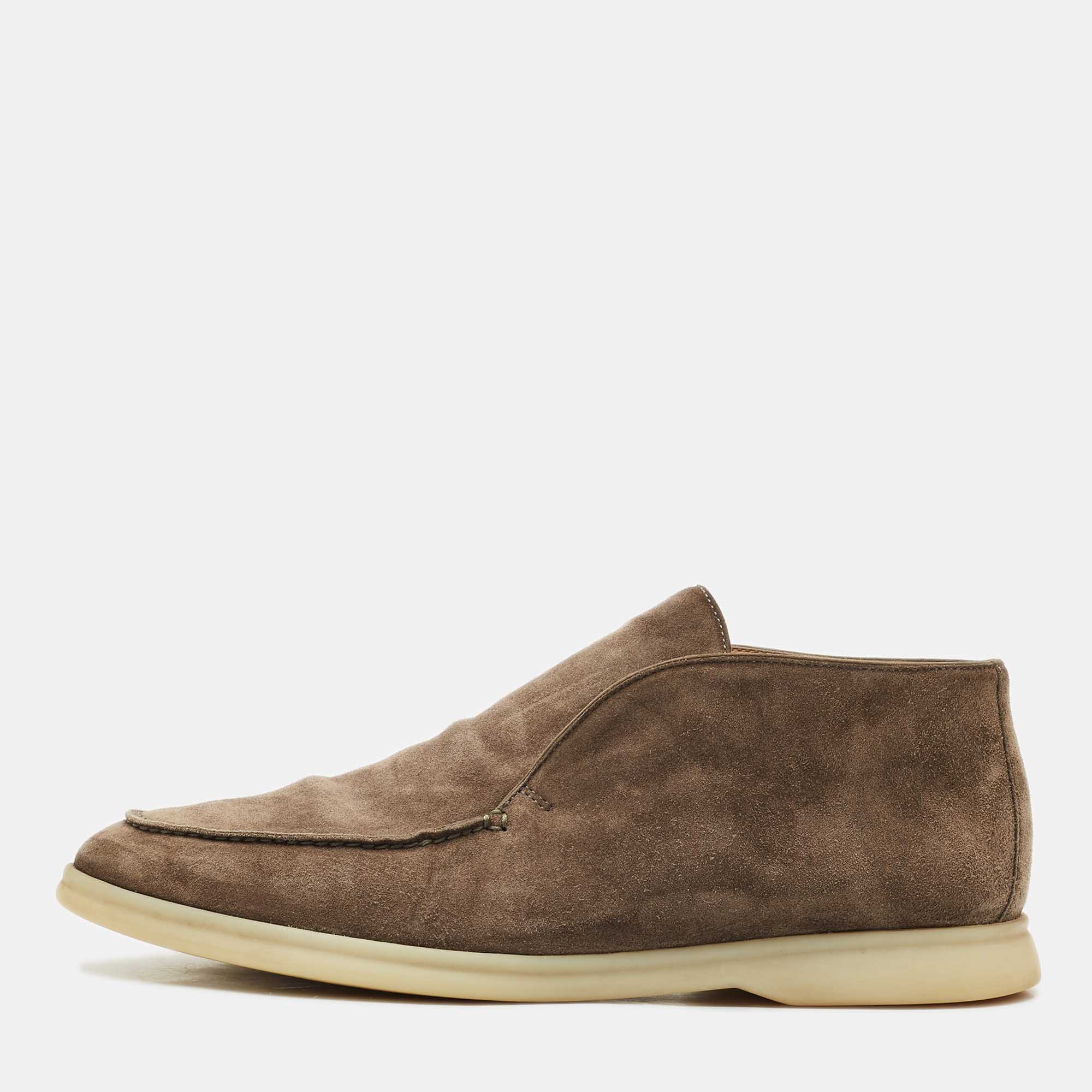 

Loro Piana Brown Suede Open Walk Ankle Length Boots Size