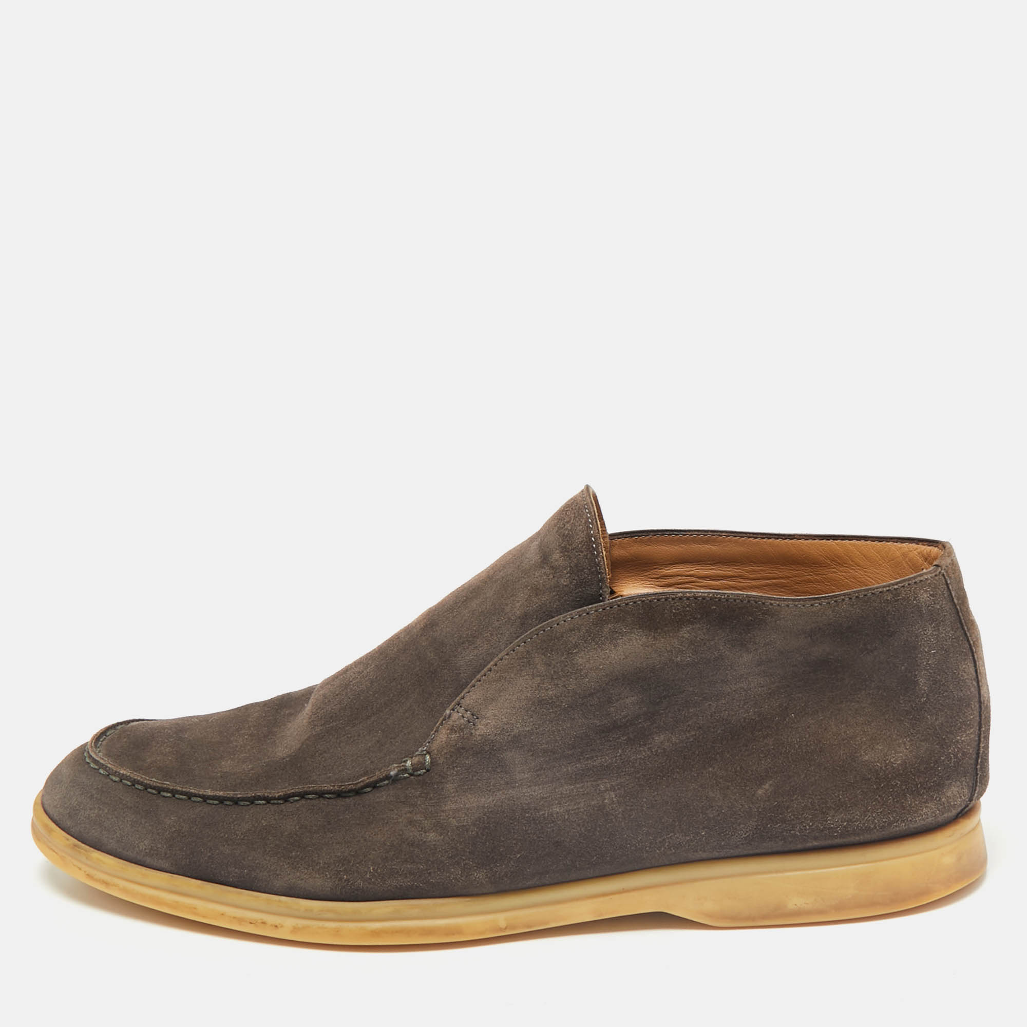 

Loro Piana Brown Suede Open Walk Ankle Length Boots Size