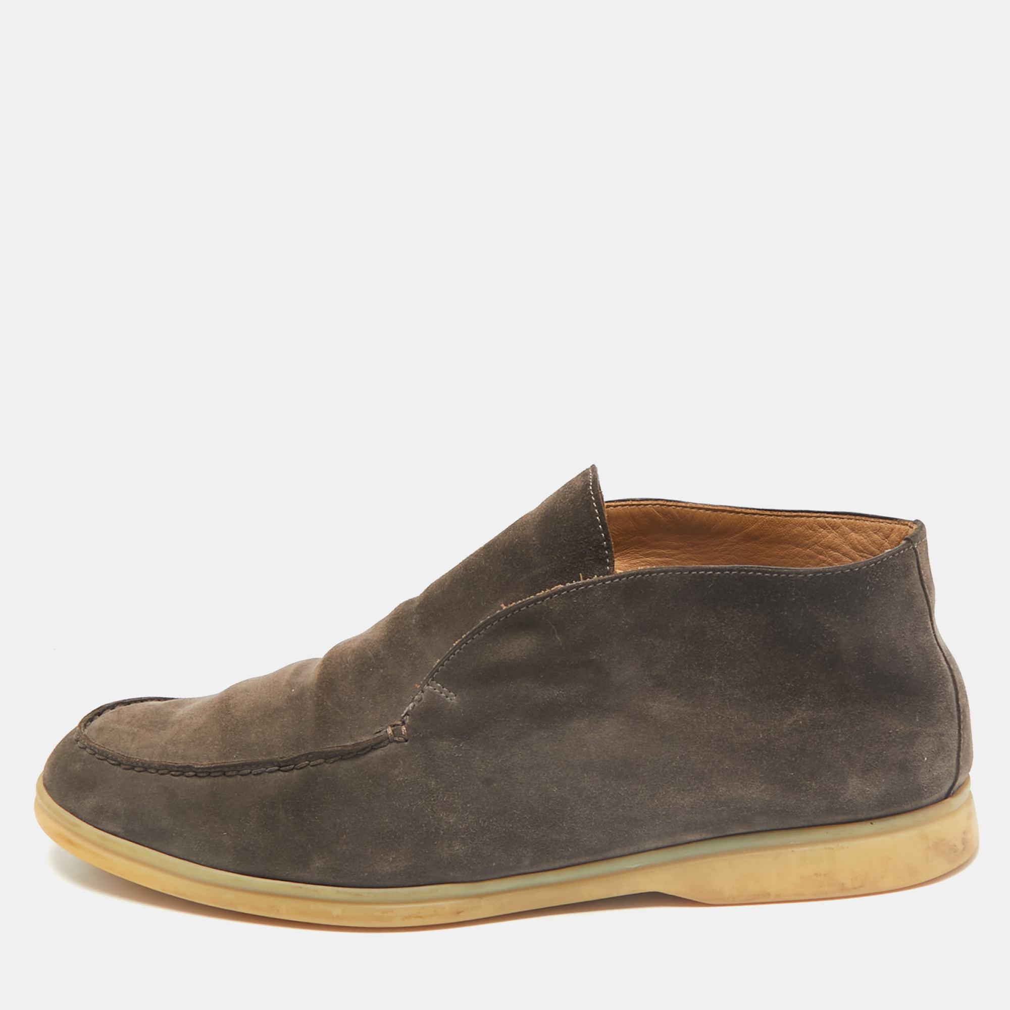 

Loro Piana Brown Suede Open Walk Ankle Length Boots Size