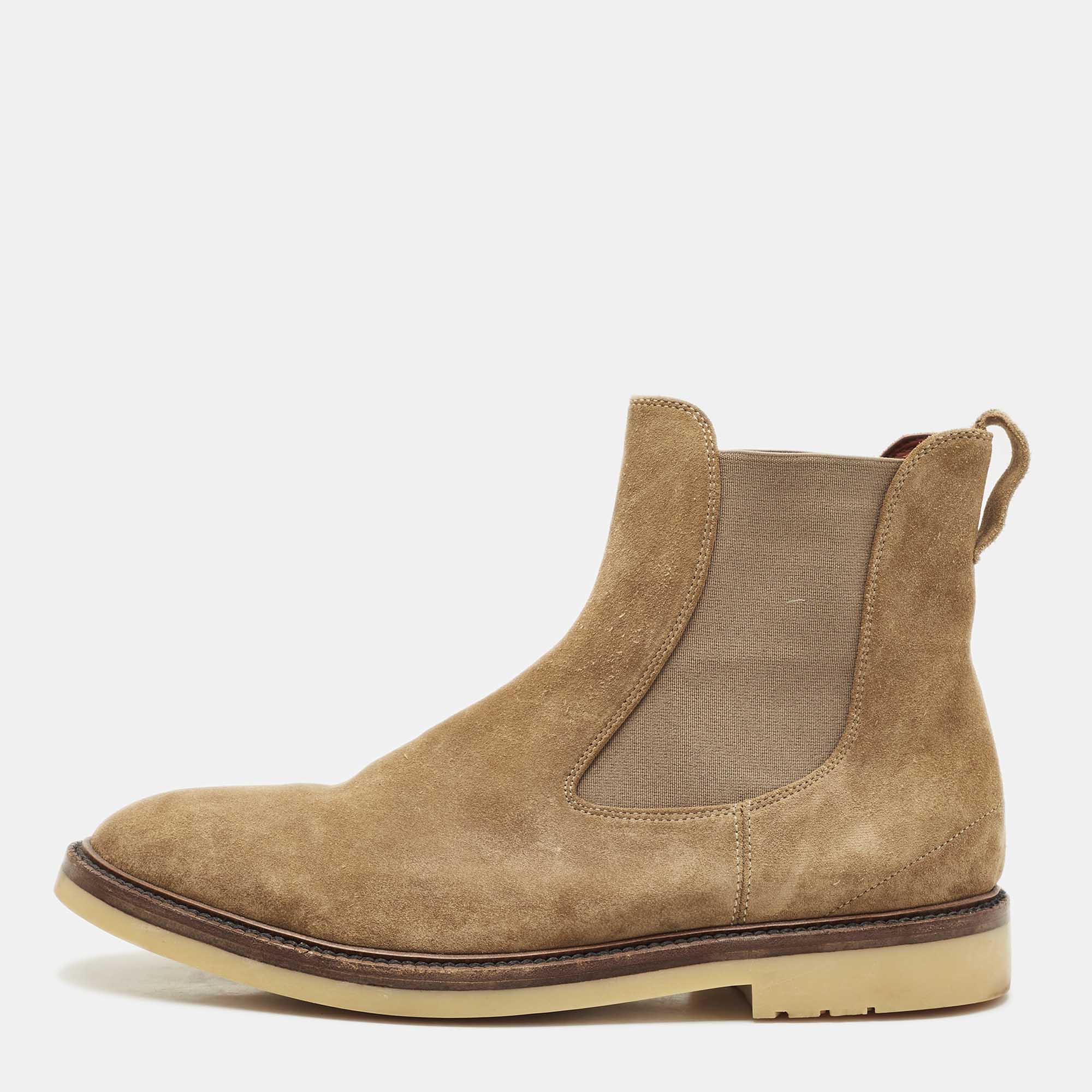 

Loro Piana Brown Suede Beatle Walk Chelsea Boots Size