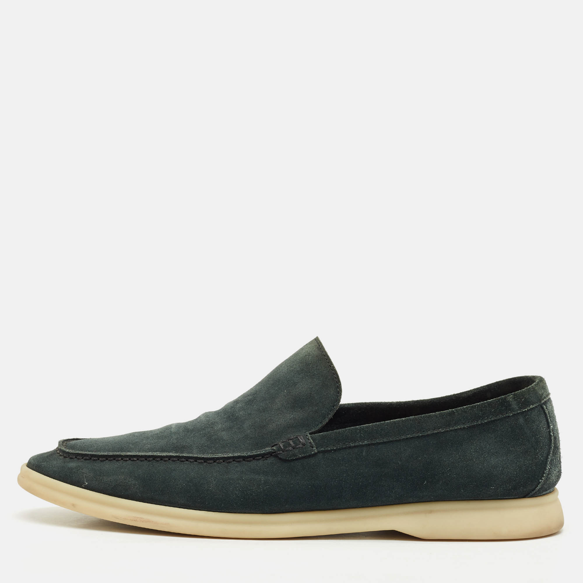 

Loro Piana Dar Green Suede Summer Walk Loafers Size