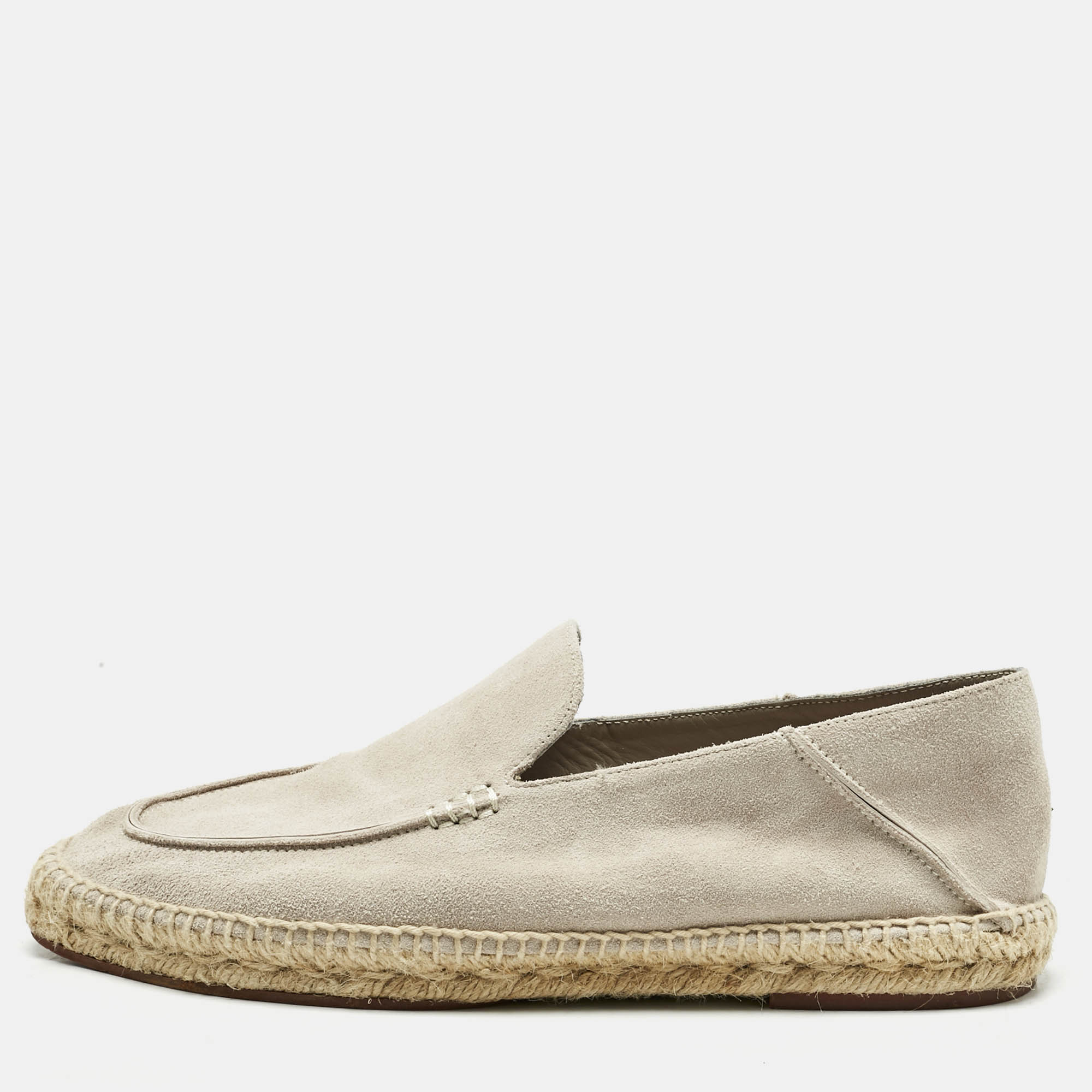 

Loro Piana Grey Suede Seaside Walk Espadrilles Size