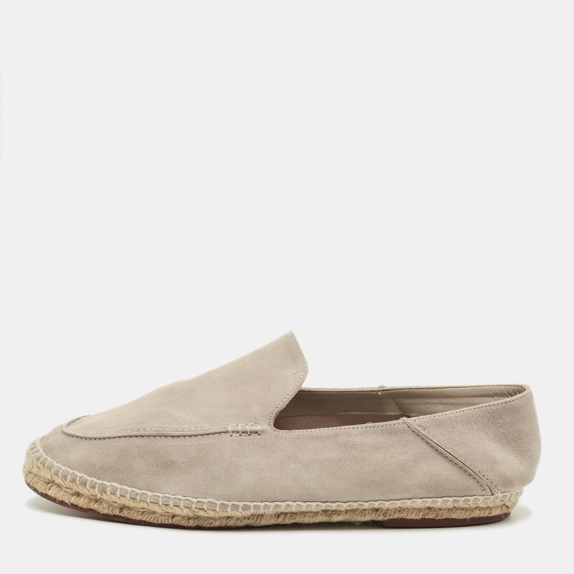 

Loro Piana Seaside walk Size  Beige Suede Espadrille Flat