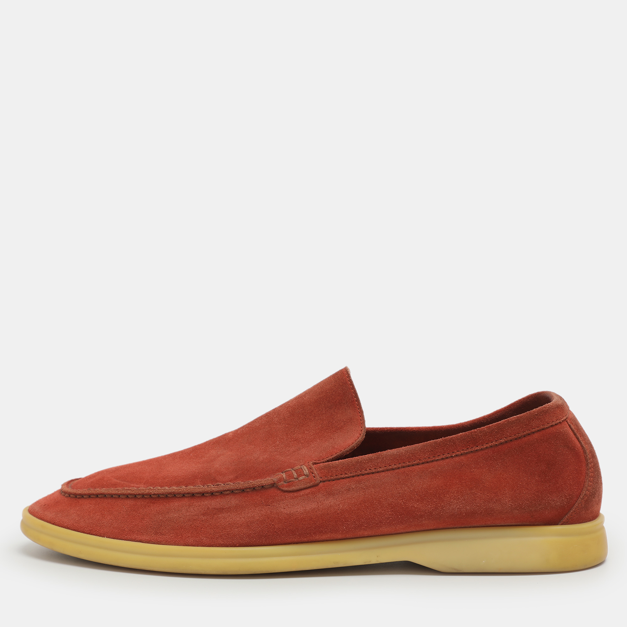

Loro Piana Summer Walk Size  Red Suede Loafers