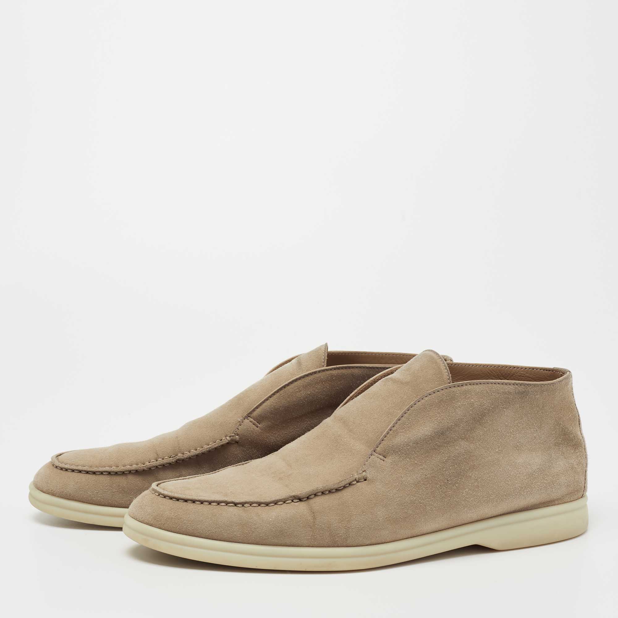 

Loro Piana Beige Suede Open Walk Ankle Boots Size