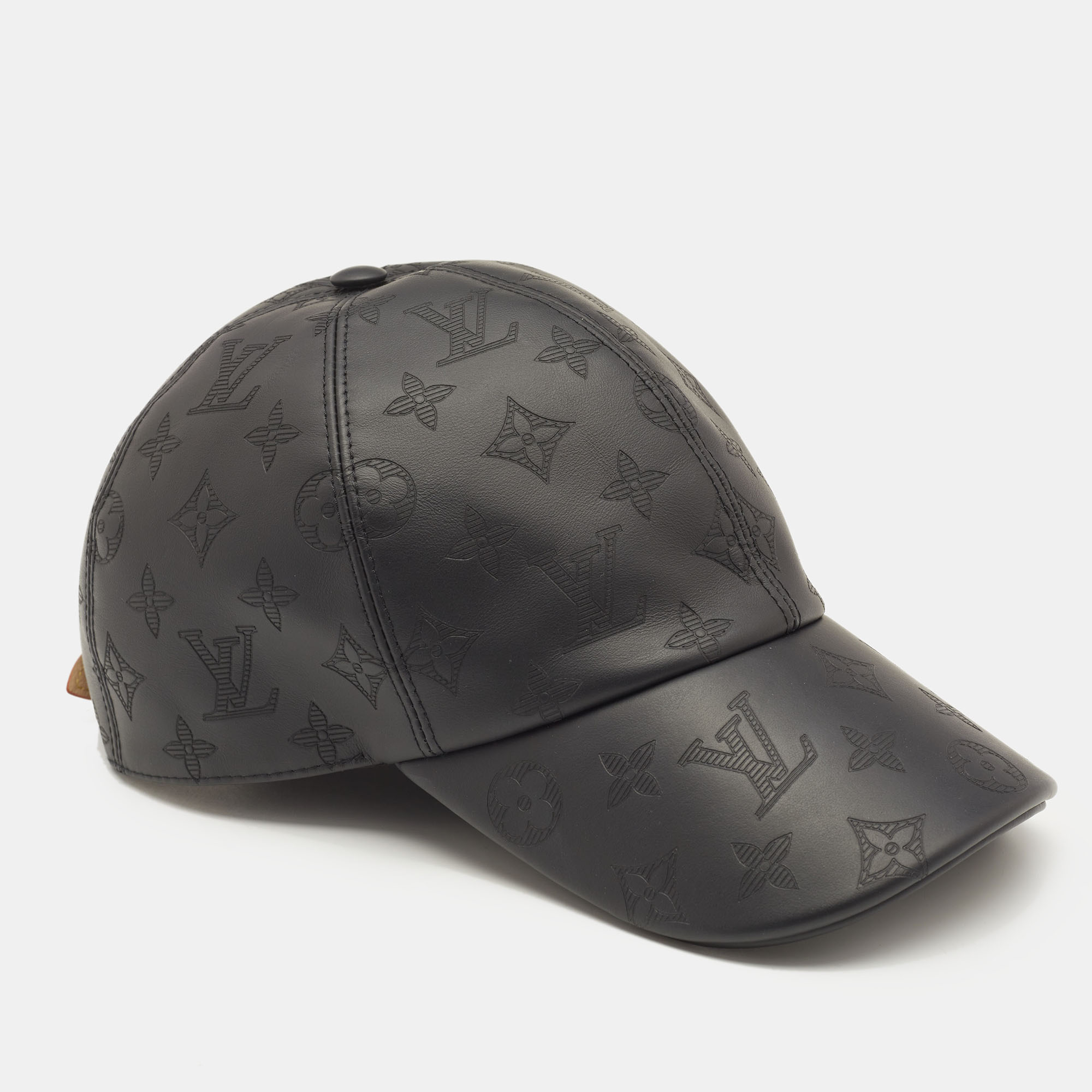 

Louis Vuitton Black Monogram Shadow Leather Cap