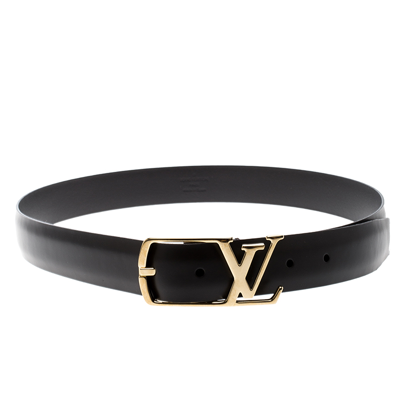Louis Vuitton Black 2016 Neogram Belt S