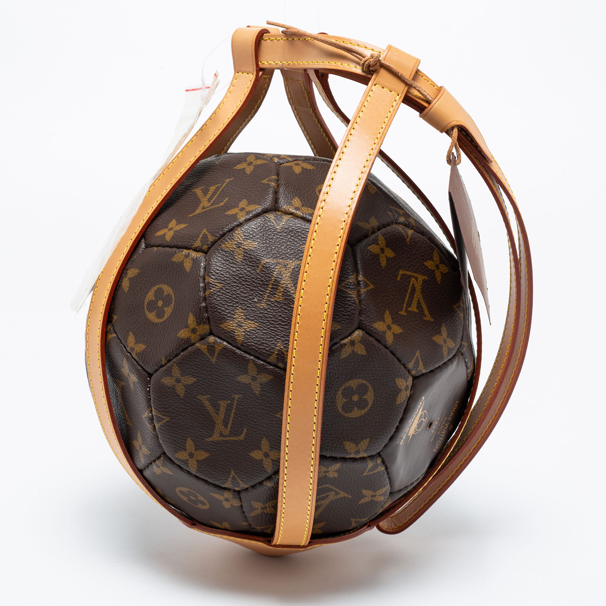 

Louis Vuitton Monogram Canvas Limited Edition FIFA World Cup 98' Football and Holder, Brown