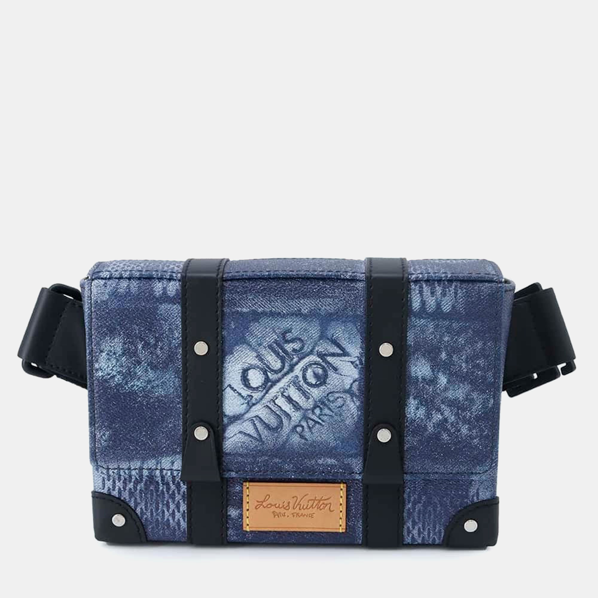 

Louis Vuitton Trunk Sling Bag, Blue