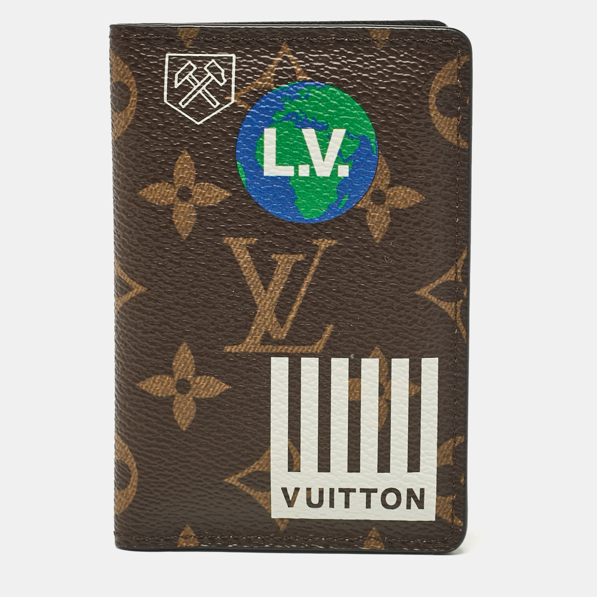 

Louis Vuitton Printed Monogram Canvas Pocket Organizer, Brown