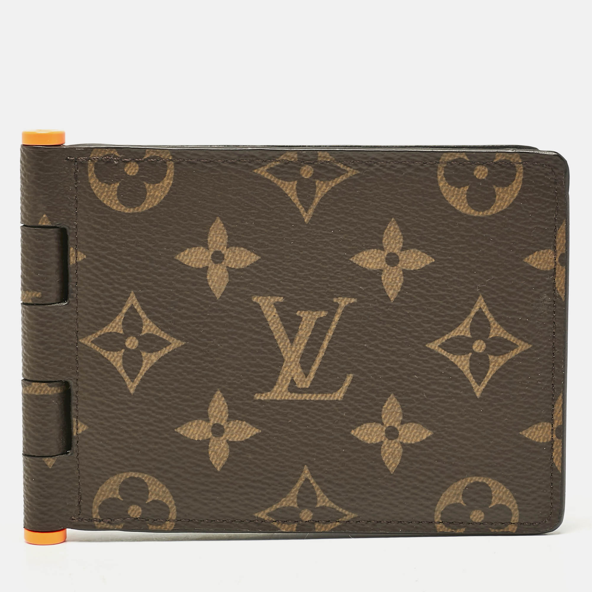 

Louis Vuitton Monogram Canvas Hinge Multiple Wallet, Brown