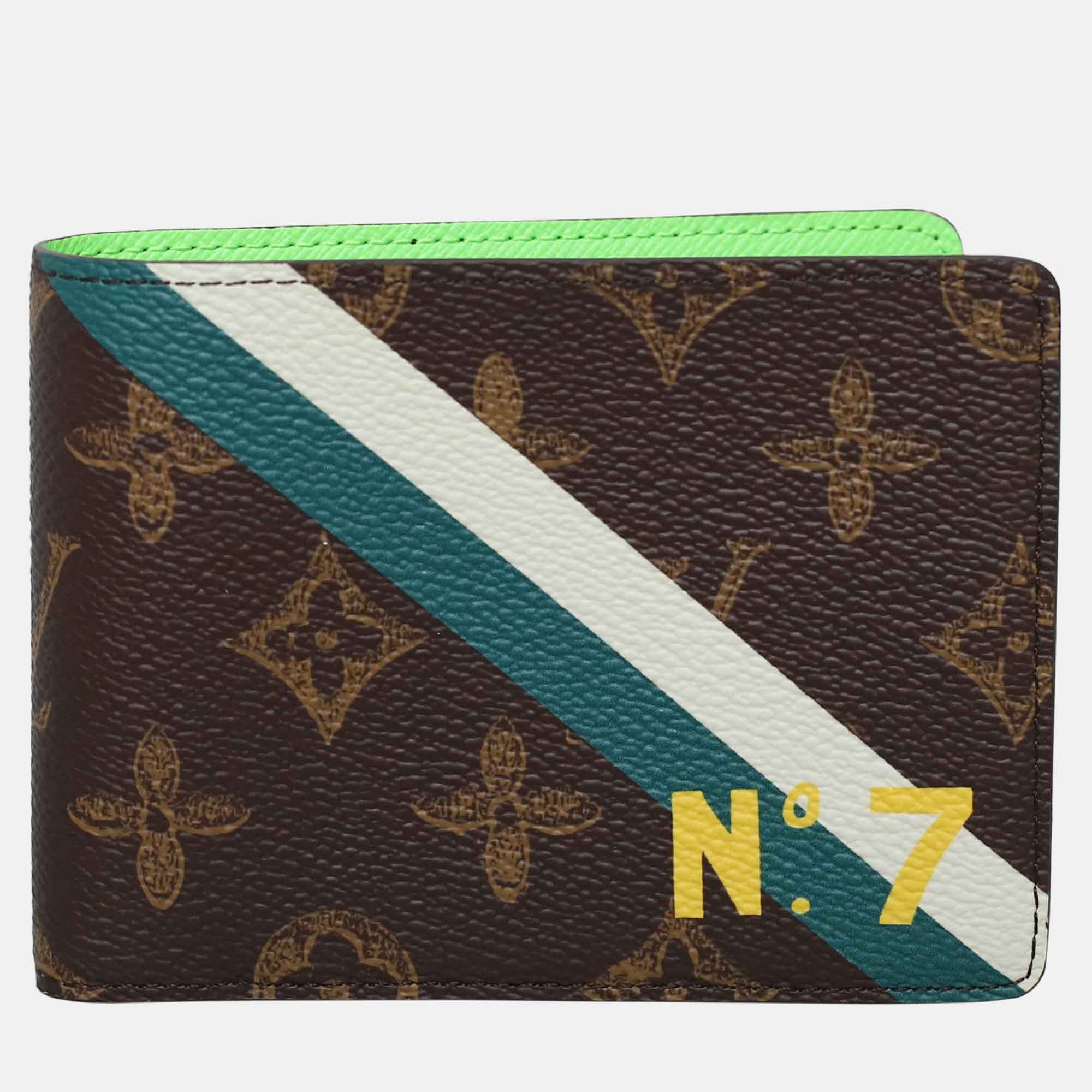 

Louis Vuitton Brown Coated Canvas PF. Multiple Wallet