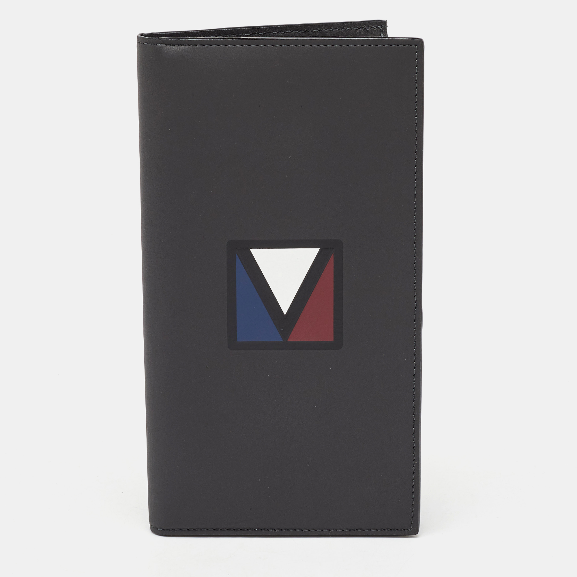 

Louis Vuitton Black Leather America's Cup E-Zip Long Wallet