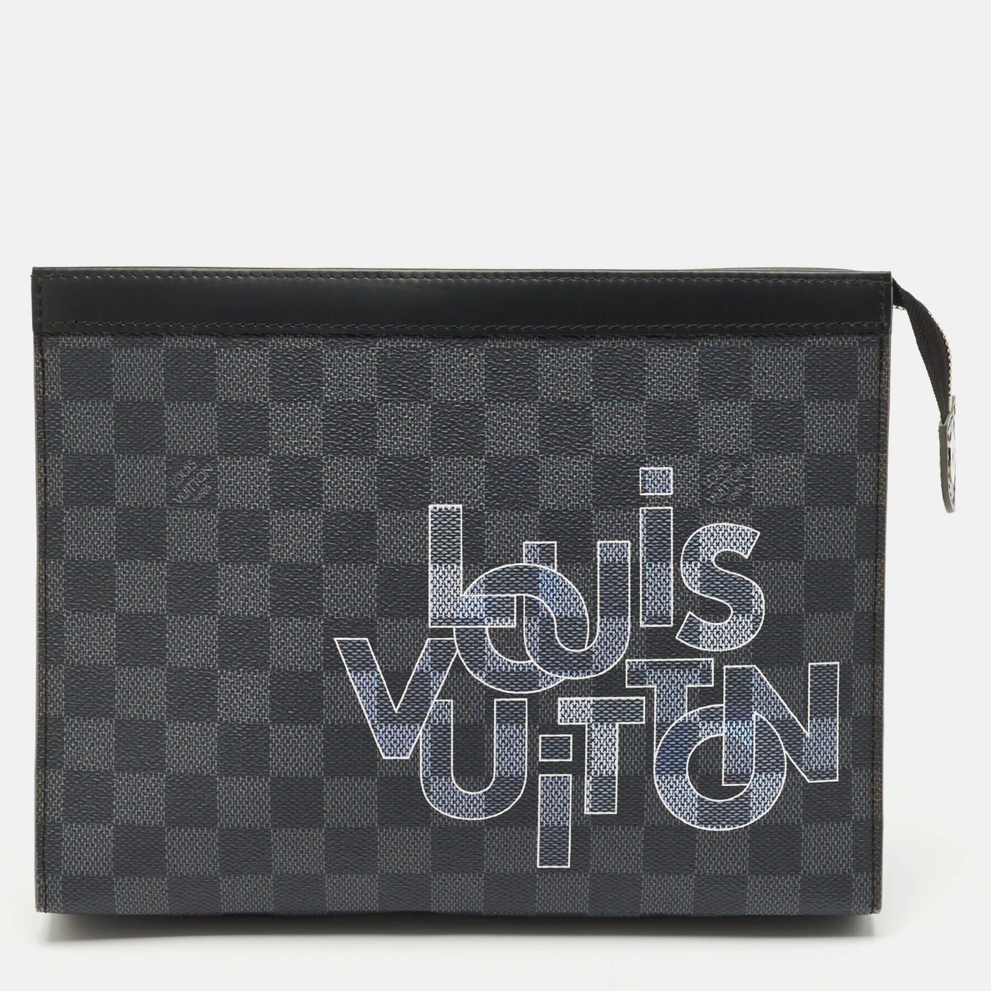 

Louis Vuitton Damier Graphite Canvas Pochette Voyage MM, Black