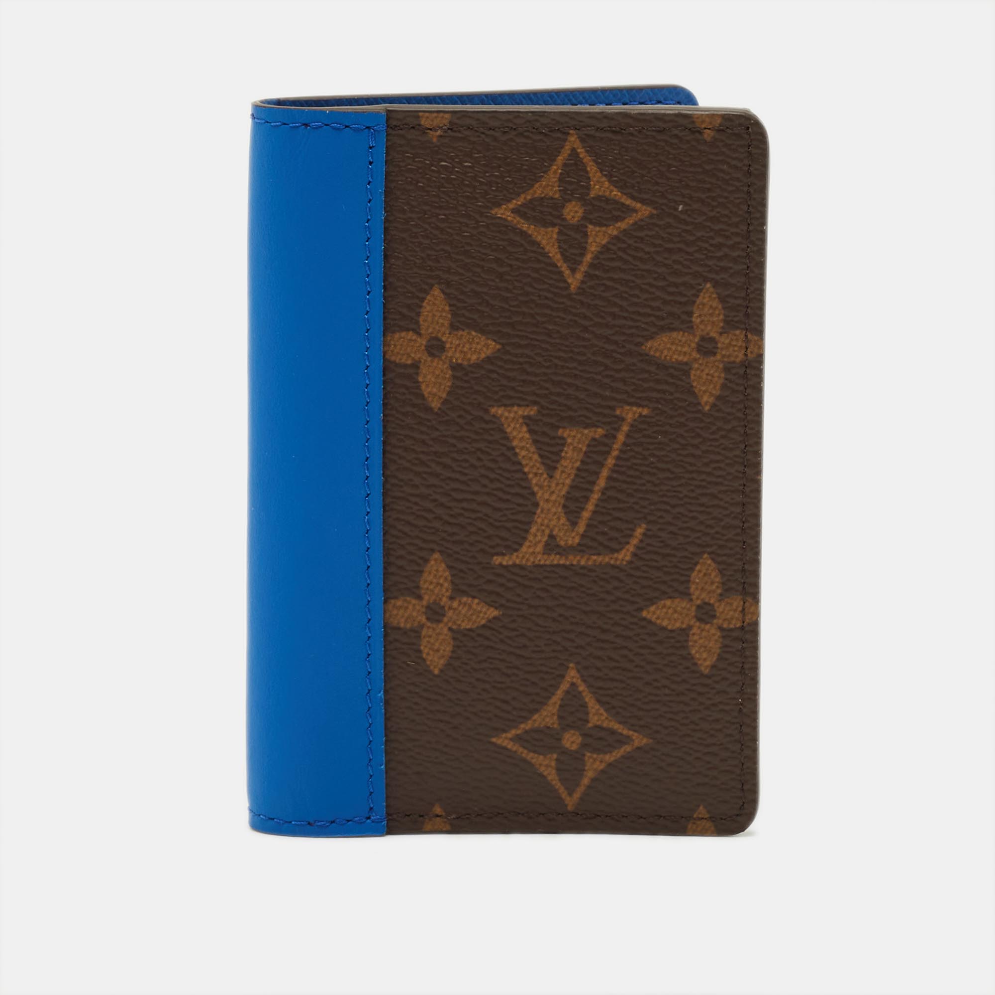 

Louis Vuitton Blue Leather and Monogram Canvas Pocket Organizer
