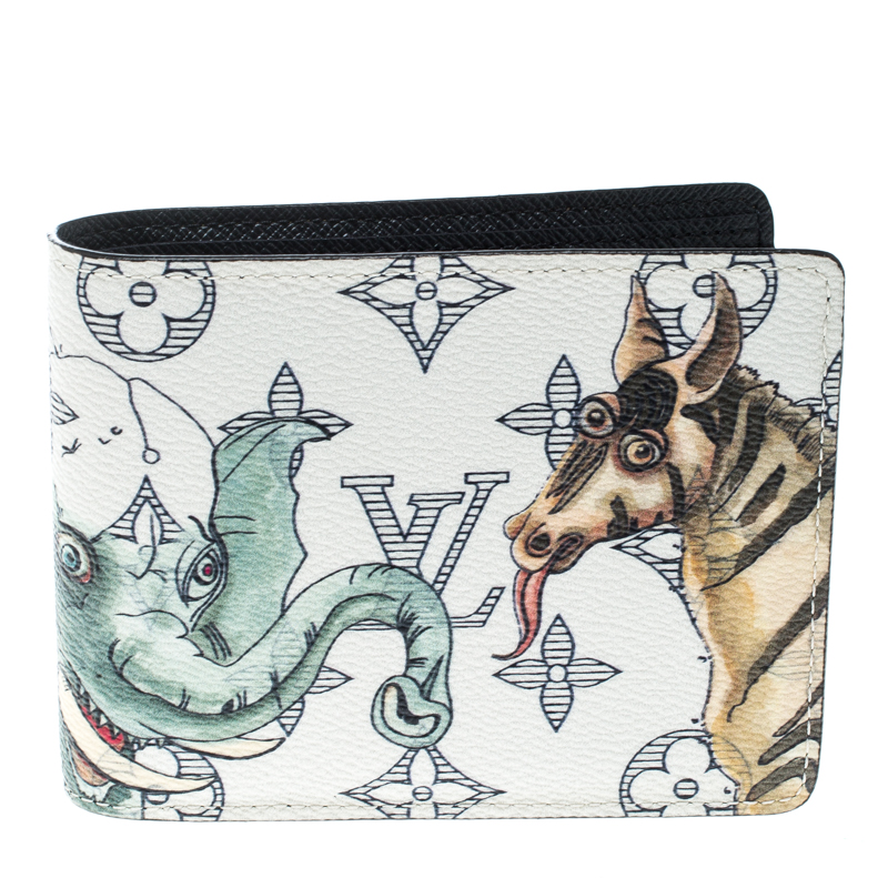 Louis Vuitton Slender Wallet Limited Edition Wild Animals Damier