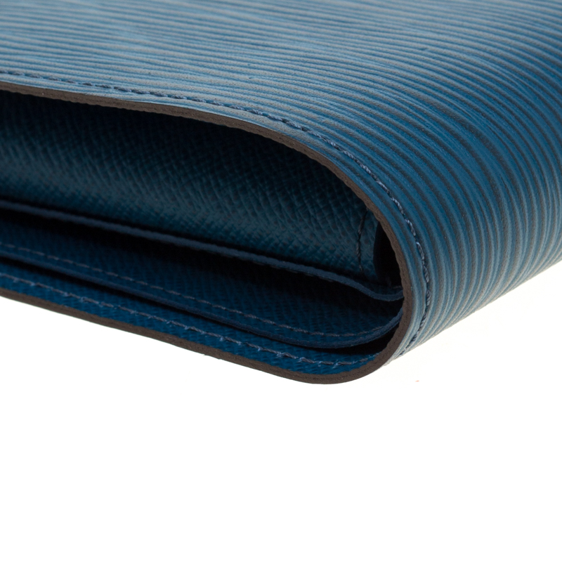 Louis Vuitton Bleu Celeste Epi Leather Marco Bi-Fold Wallet