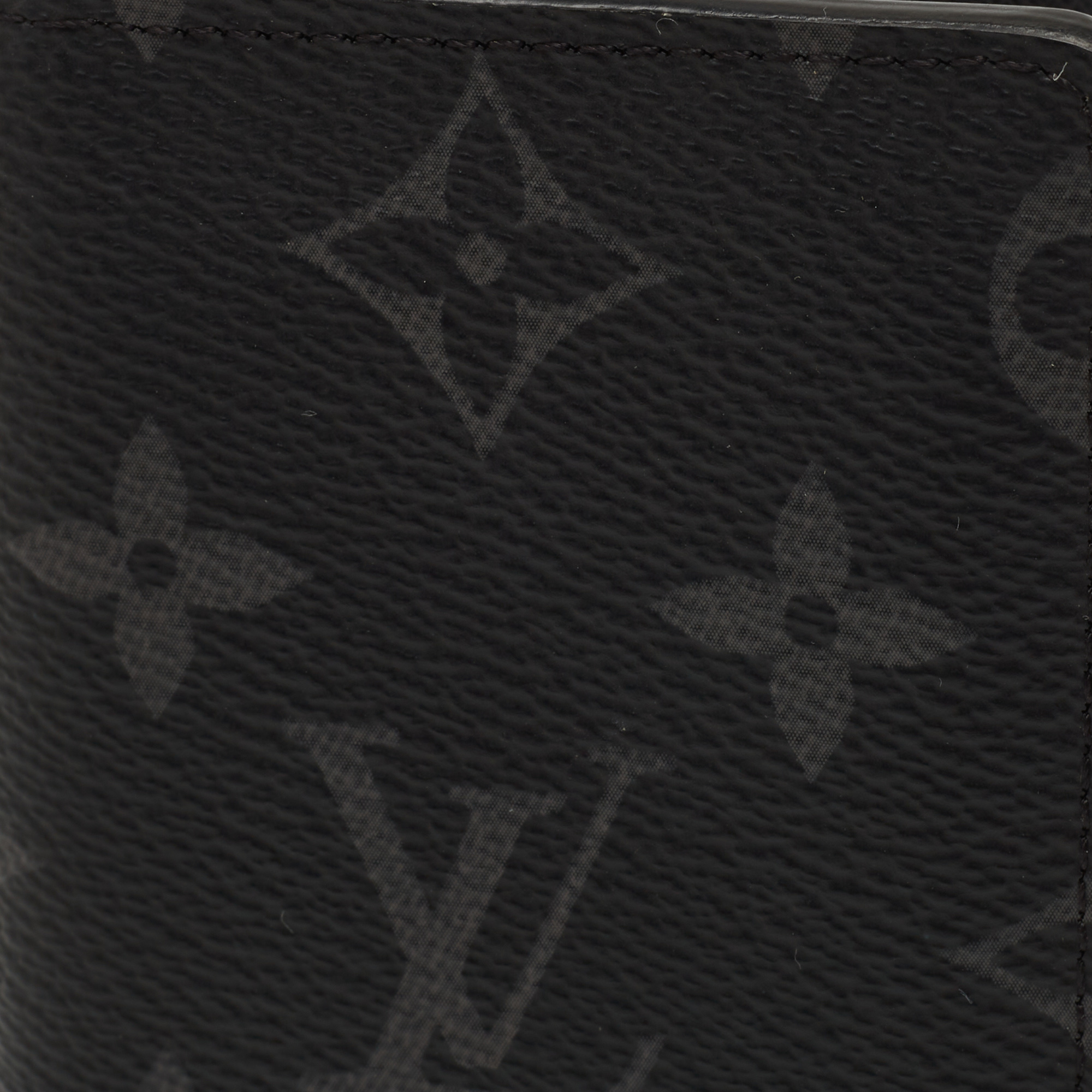 Louis Vuitton Pocket Organizer Monogram Eclipse Canvas Black 452251