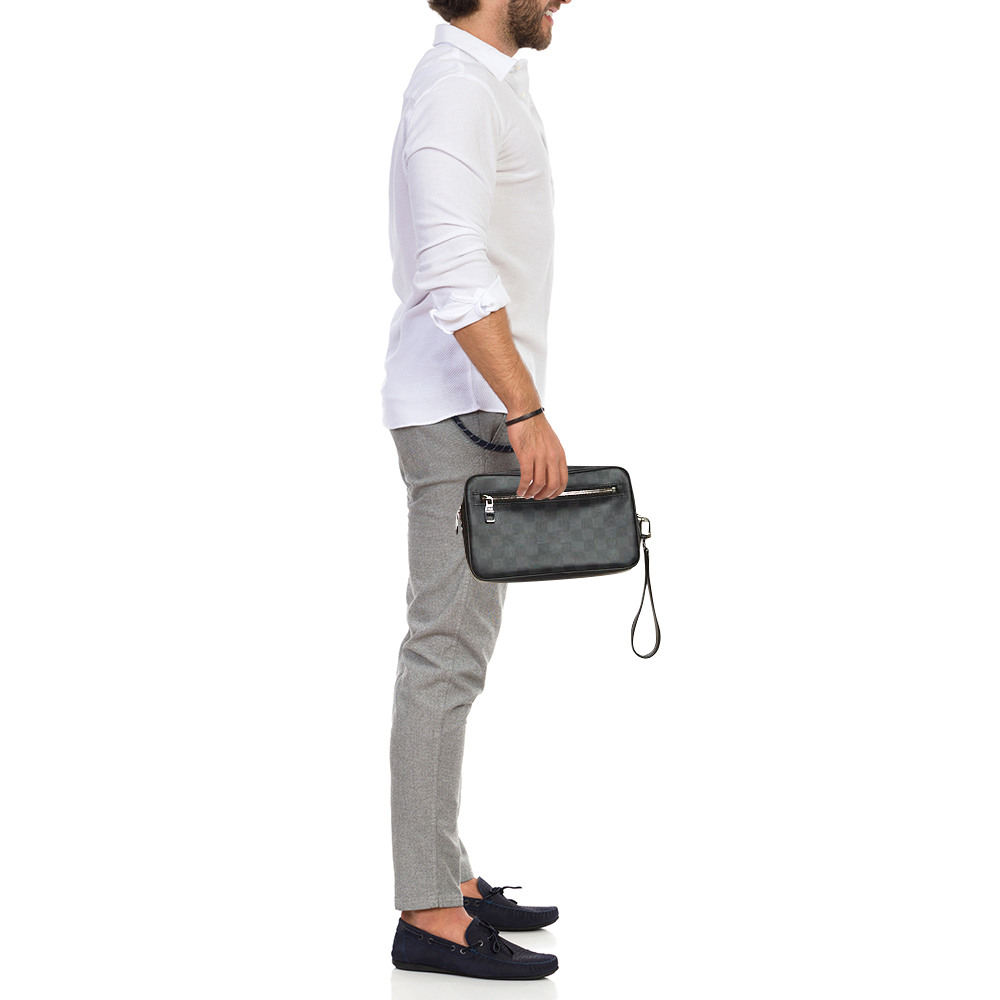

Louis Vuitton Damier Graphite Canvas Kasai Pochette, Grey
