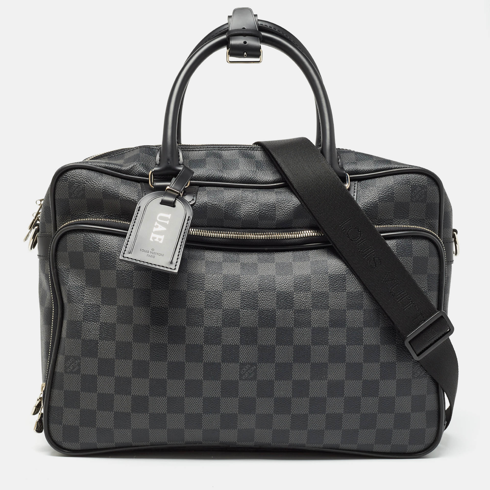 

Louis Vuitton Damier Graphite Canvas Icare Laptop Bag, Black