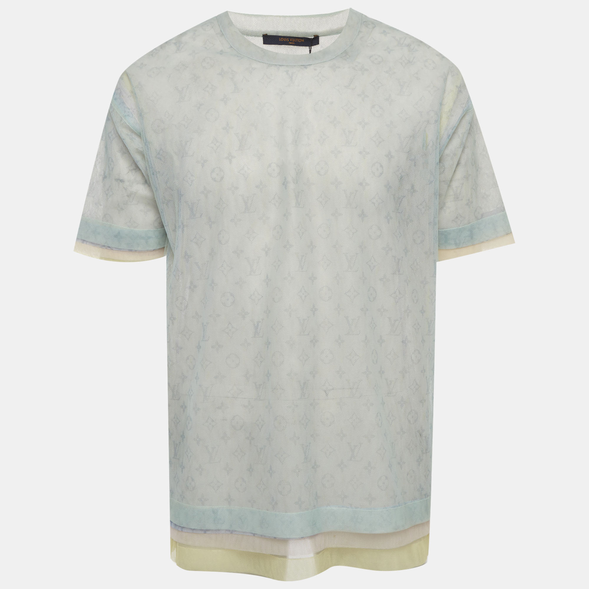 

Louis Vuitton Multicolour Monogram Tulle Sheer T-Shirt XS, Multicolor