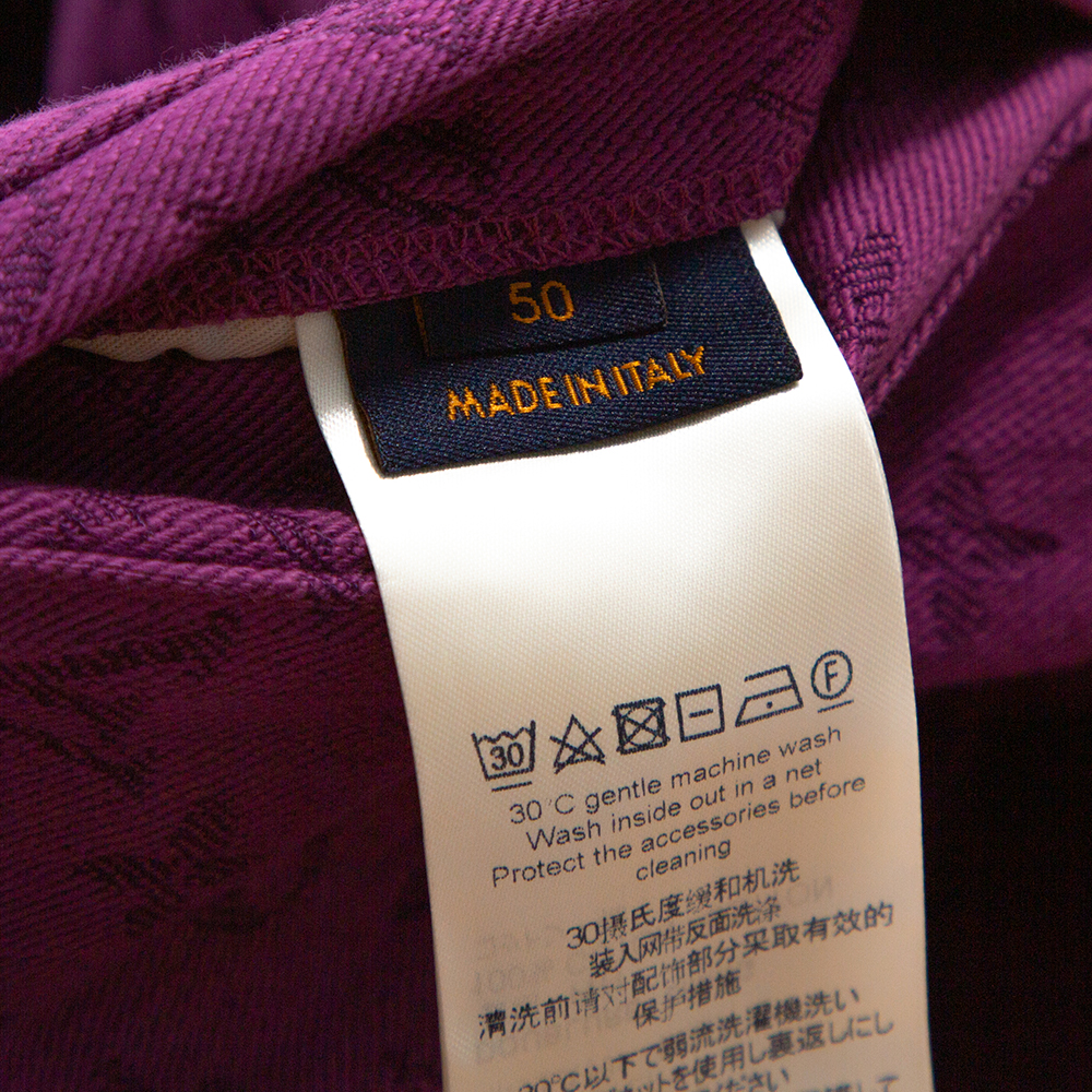 Louis Vuitton Purple Monogram Denim Jacket L Louis Vuitton | TLC