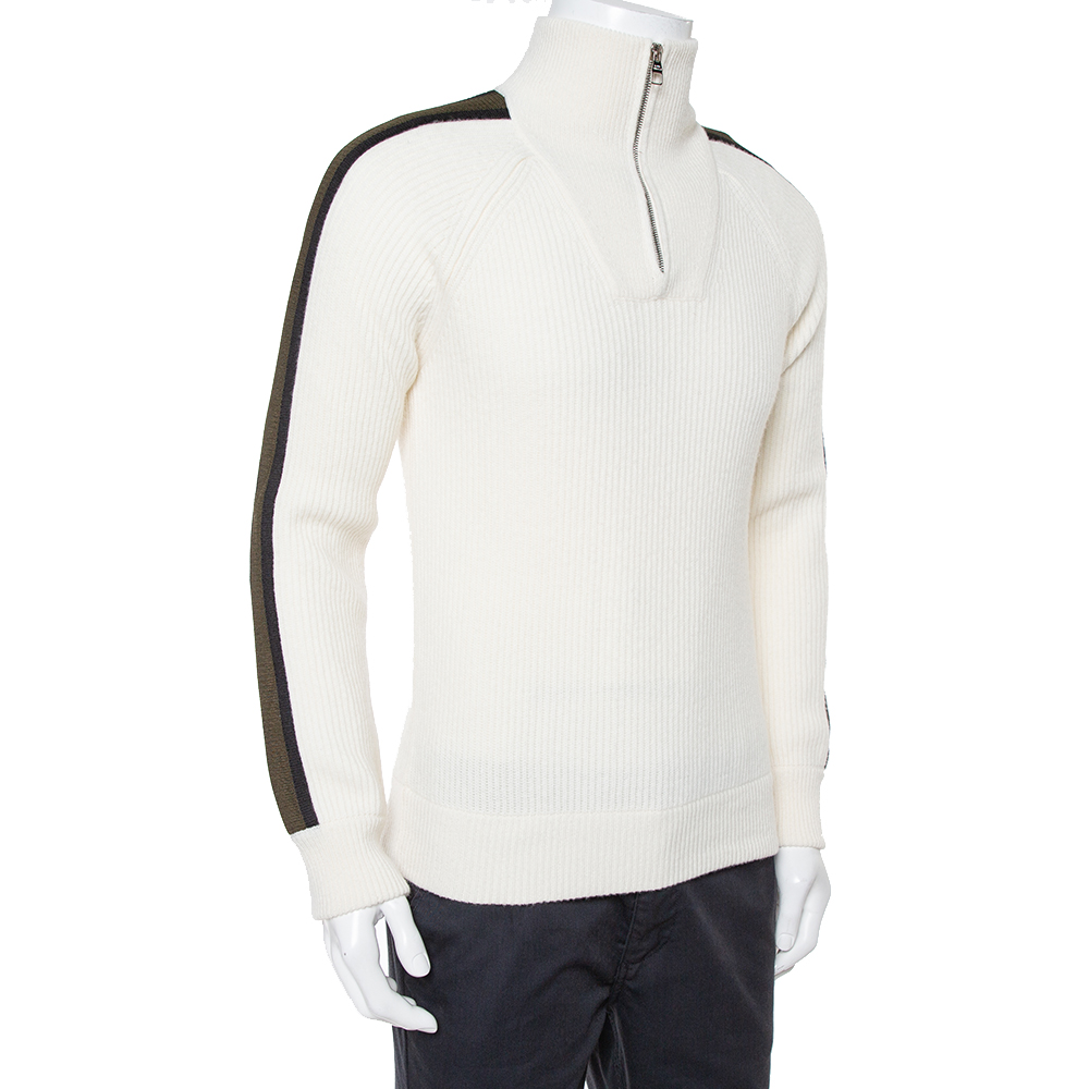 

Louis Vuitton Cream Wool & Cashmere Turtleneck Sweater