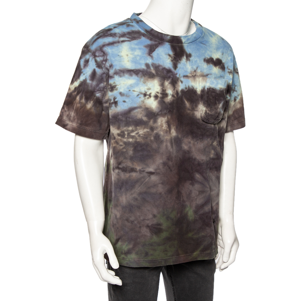 

Louis Vuitton Multicolor Tie-Dye Printed Knit Pocket Detail T Shirt