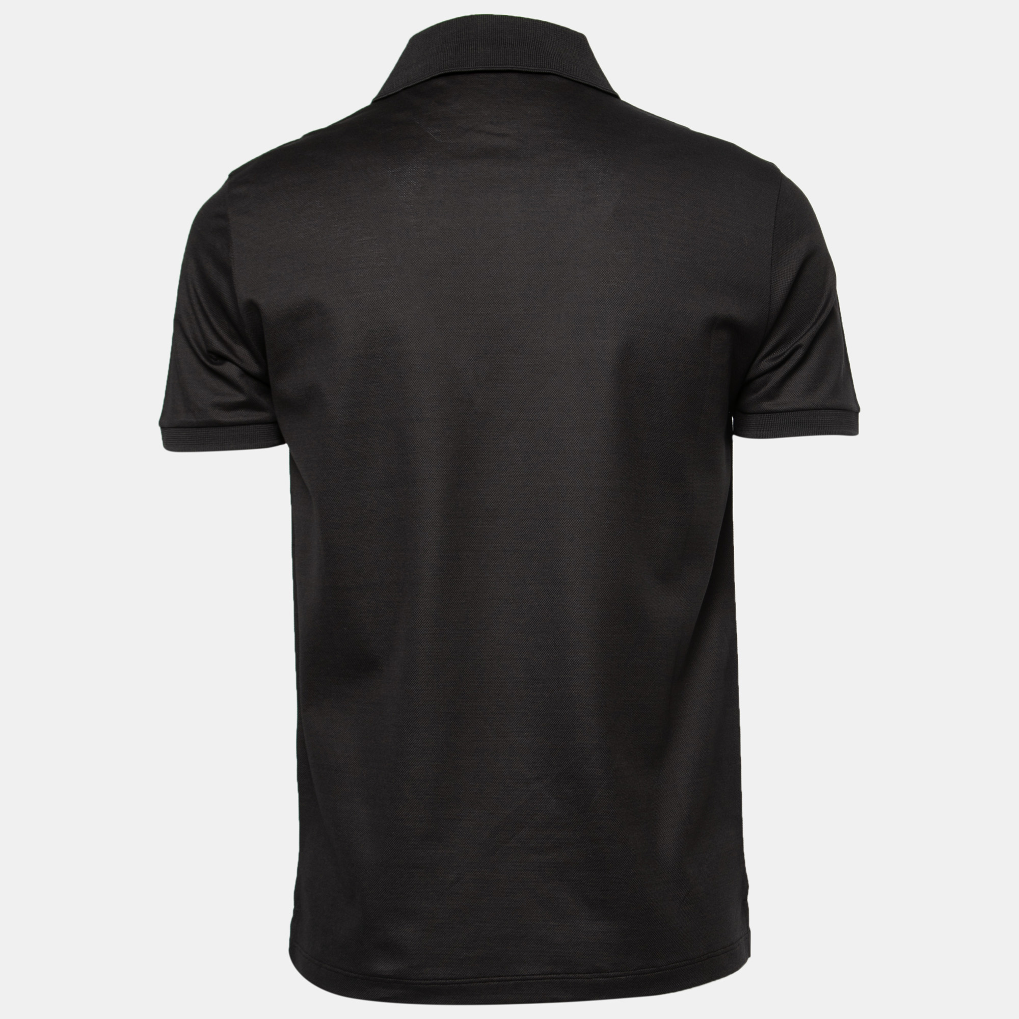 

Louis Vuitton Black Cotton Polo T Shirt