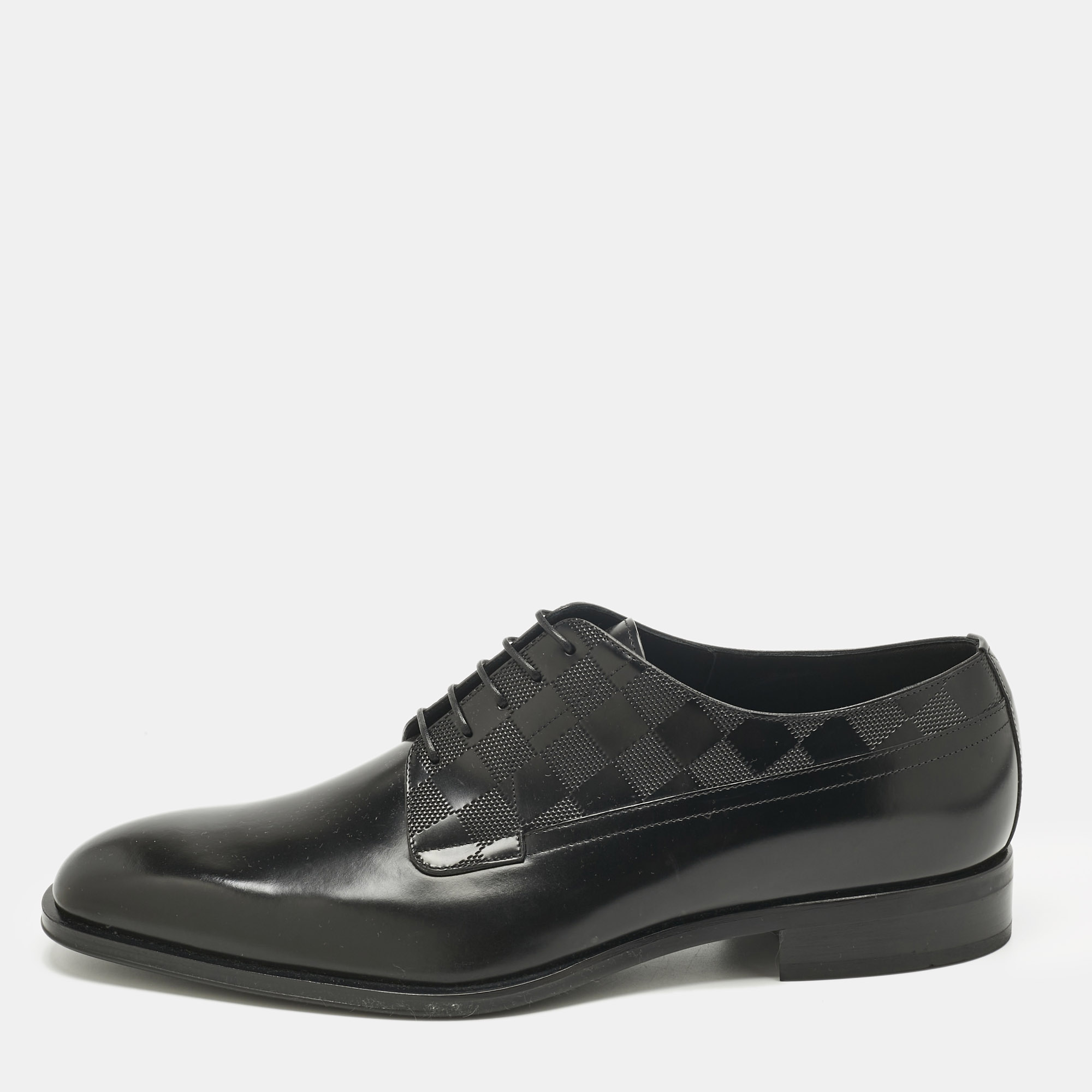 

Louis Vuitton Black Damier Leather Haussmann Derby Size 42.5