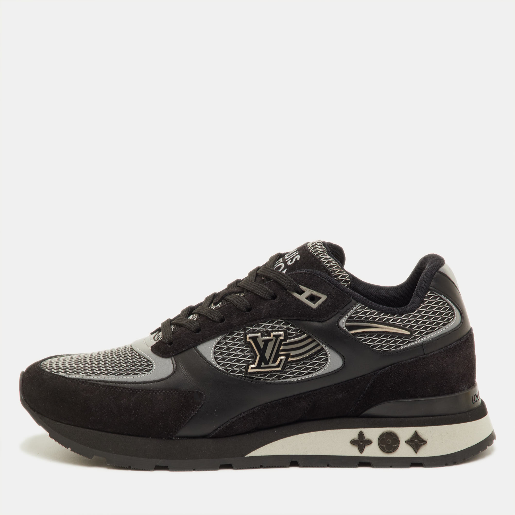 

Louis Vuitton Run Away Size 41.5 Black Suede and Mesh Low Top Sneakers