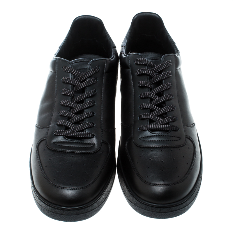 Louis Vuitton Men's Black Leather Monogram Rivoli Sneaker – Luxuria & Co.