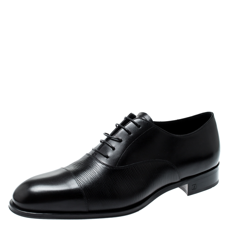 Louis Vuitton Black Epi Leather Lace Up Oxfords Size 44 Louis Vuitton | The  Luxury Closet