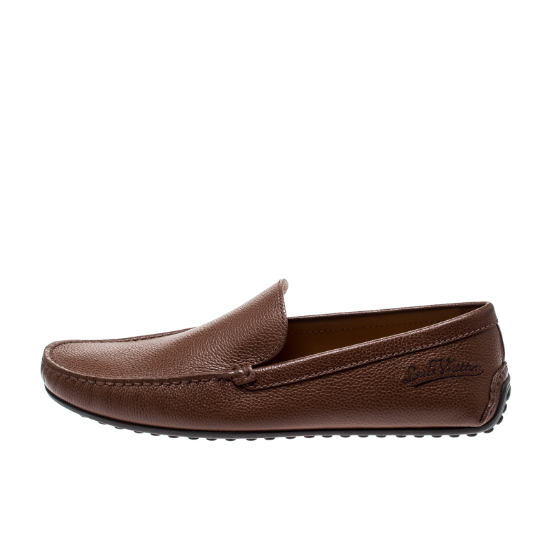 

Louis Vuitton Brown Leather Loafers Size