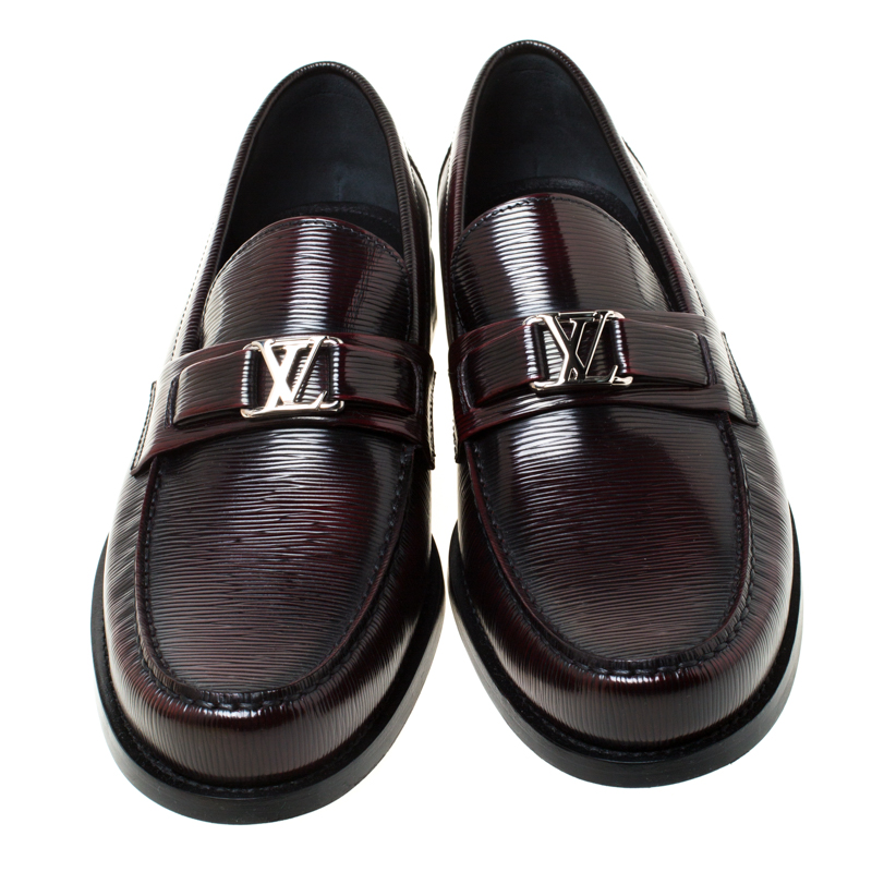 Louis Vuitton Burgundy Epi Leather Major Loafers Size 44 Louis Vuitton | TLC