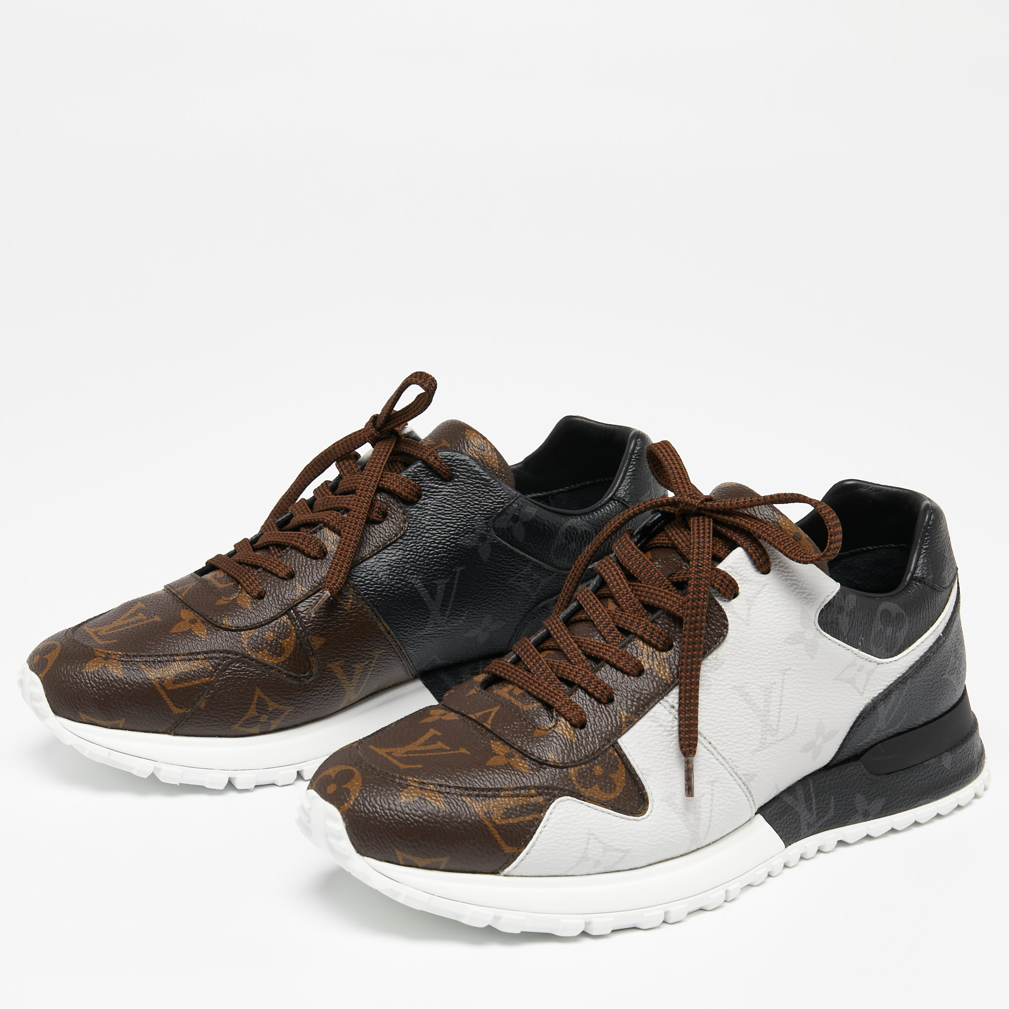 

Louis Vuitton Tri-Color Monogram Canvas Run Away Sneakers Size, Brown
