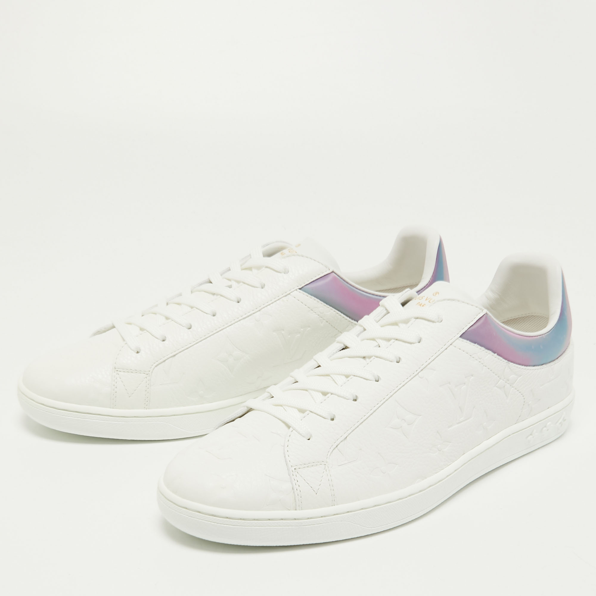 

Louis Vuitton White Leather Luxembourg Sneakers Size