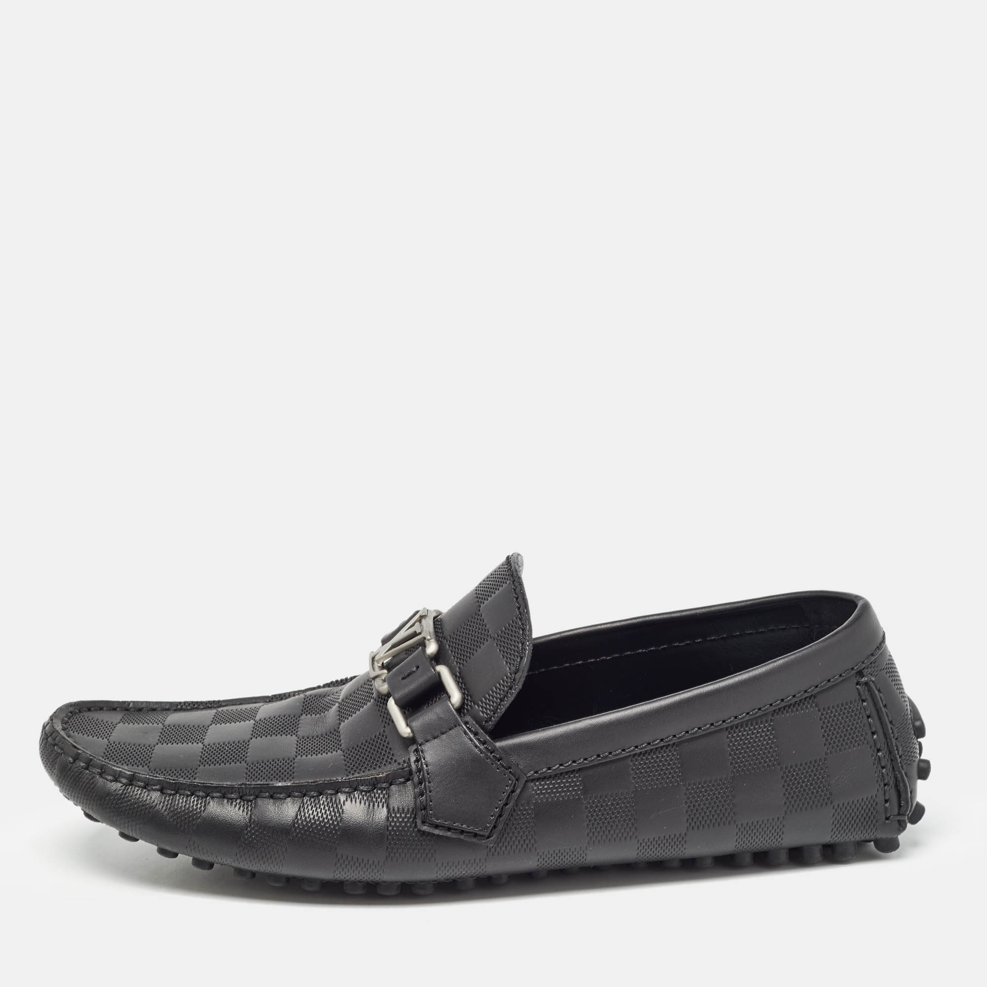 

Louis Vuitton Black Leather Hockenheim Loafers Size 40