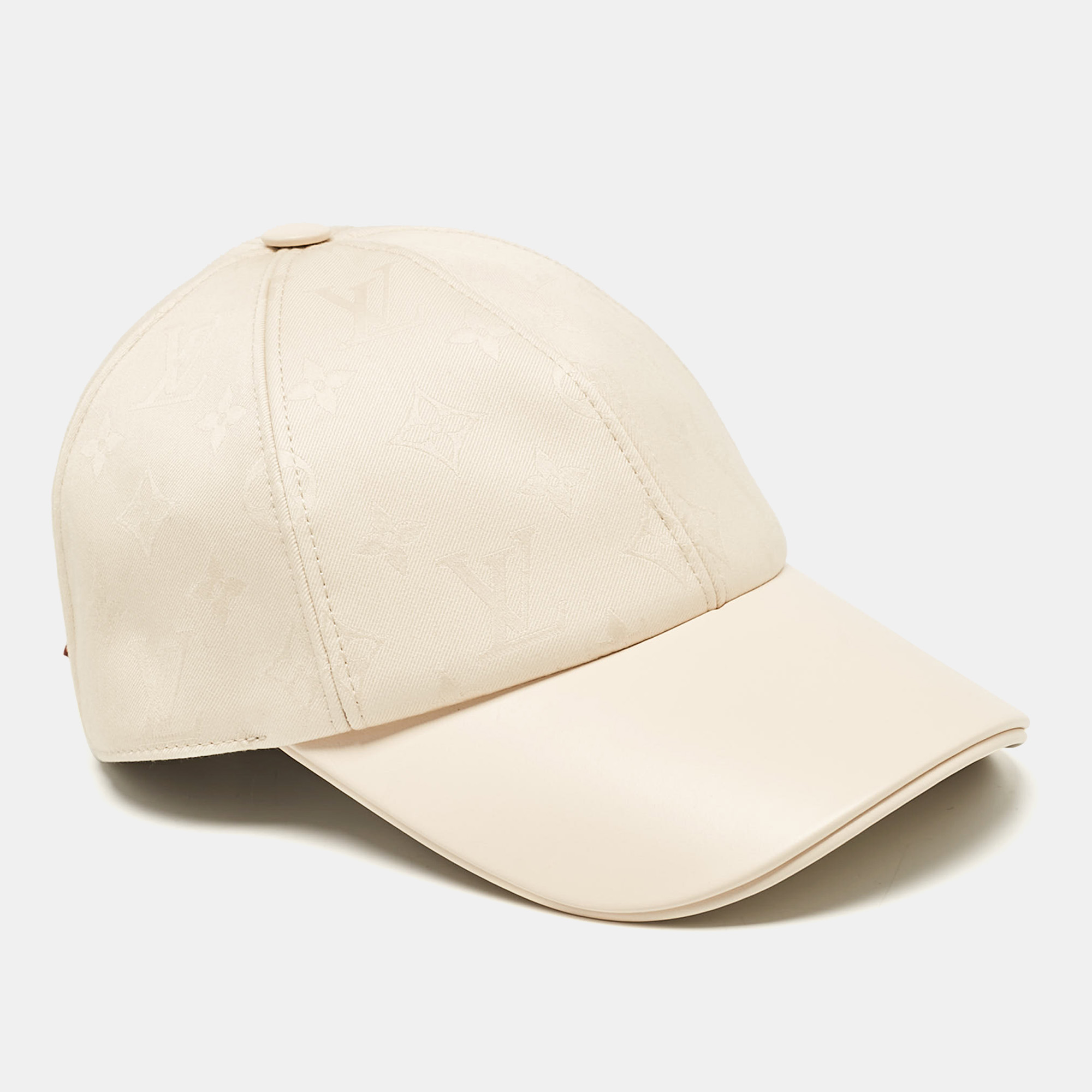 

Louis Vuitton Beige Monogram Cotton and Leather First Cap