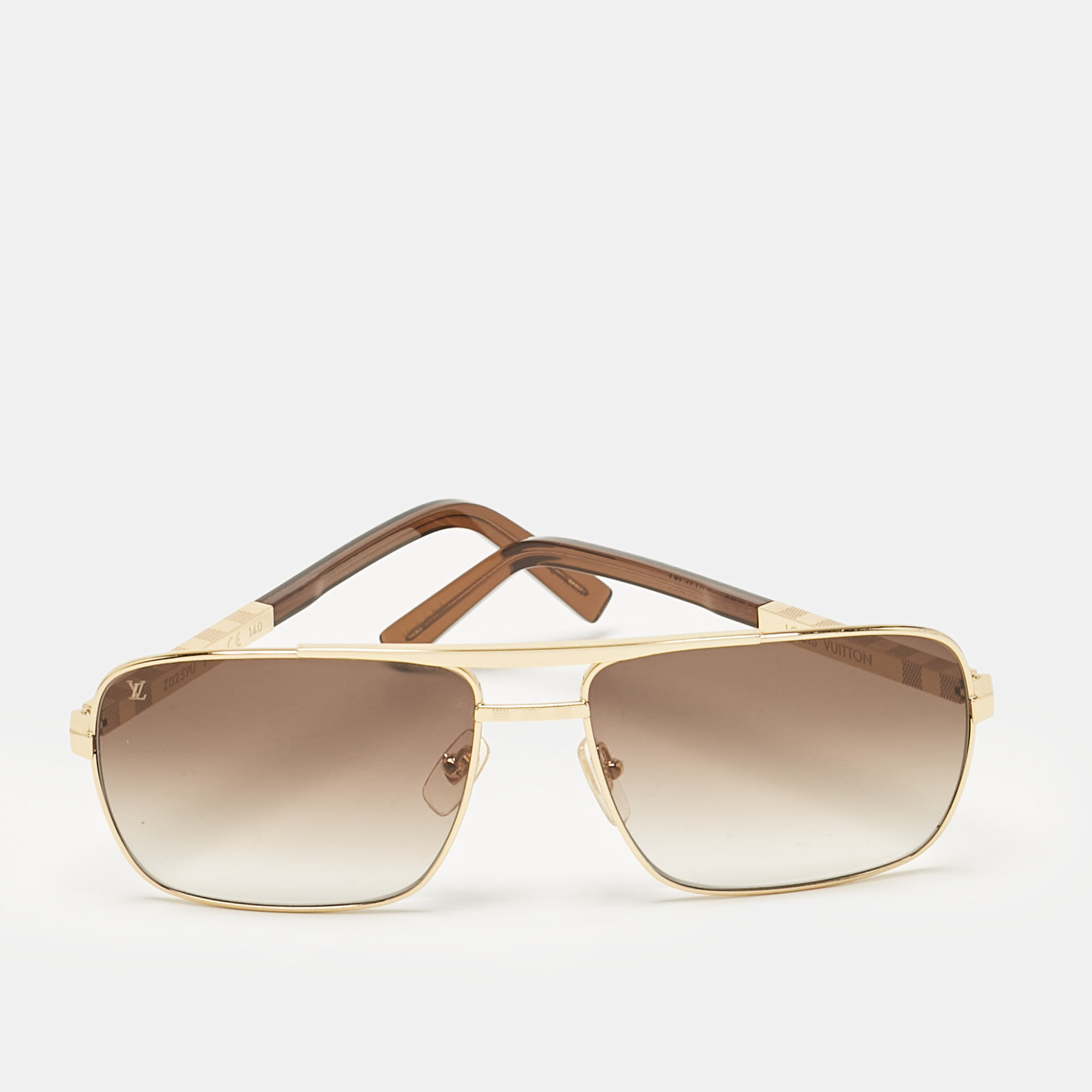 

Louis Vuitton Gold/Brown Gradient Z0259U Altitude Sunglasses