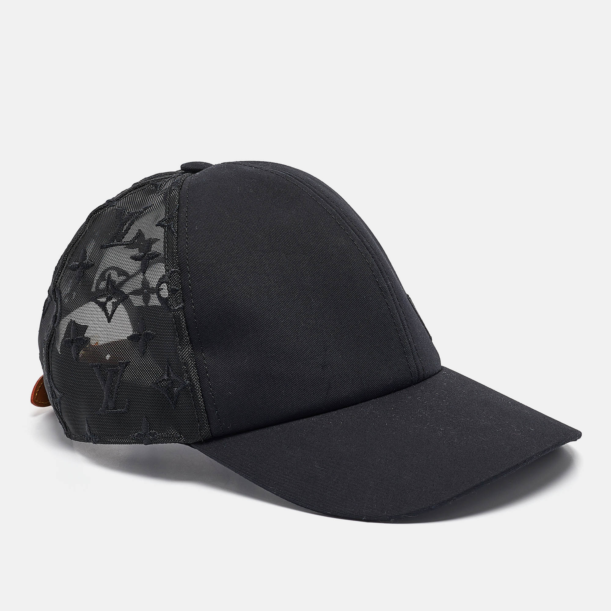 

Louis Vuitton Black Monogram Mesh and Cotton Baseball Cap