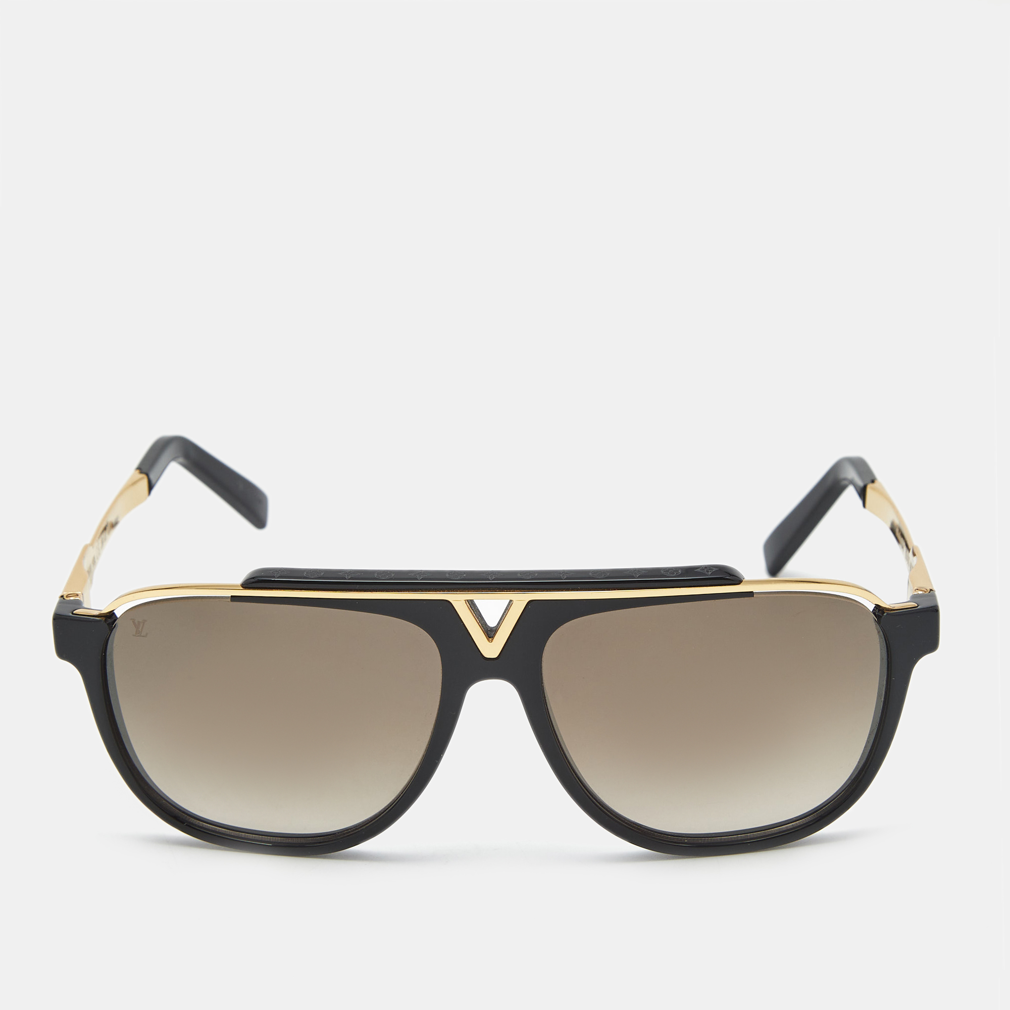 

Louis Vuitton Black/Gold Gradient Z0936W Mascot Sunglasses