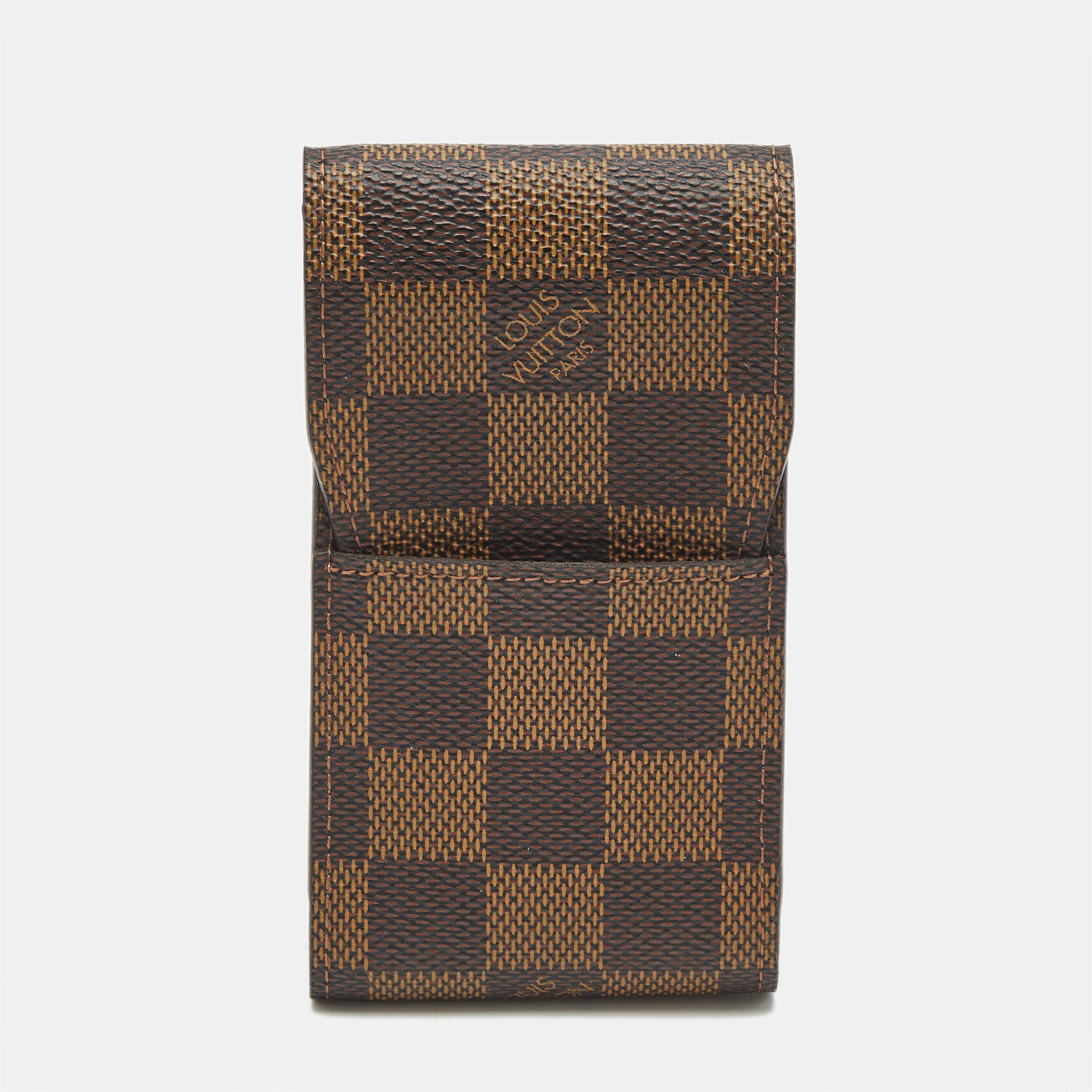 

Louis Vuitton Damier Ebene Canvas Cigarette Case, Brown